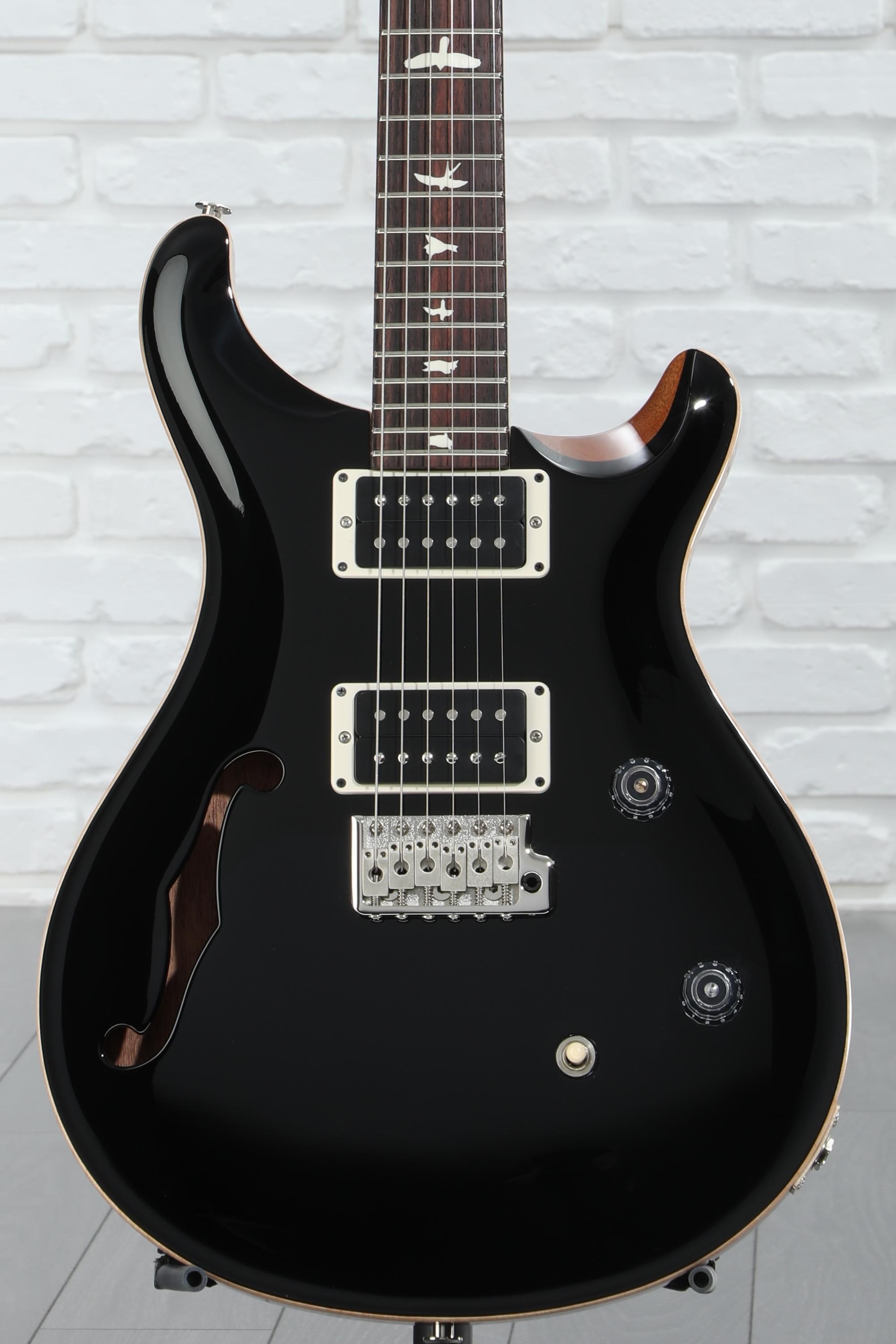 PRS CE24 Maple Top 塗りつぶしBLACK、95年製傷多め鳴良し PRS CE 24 Semi-Hollow Electric Guitar - Black Top | Sweetwater