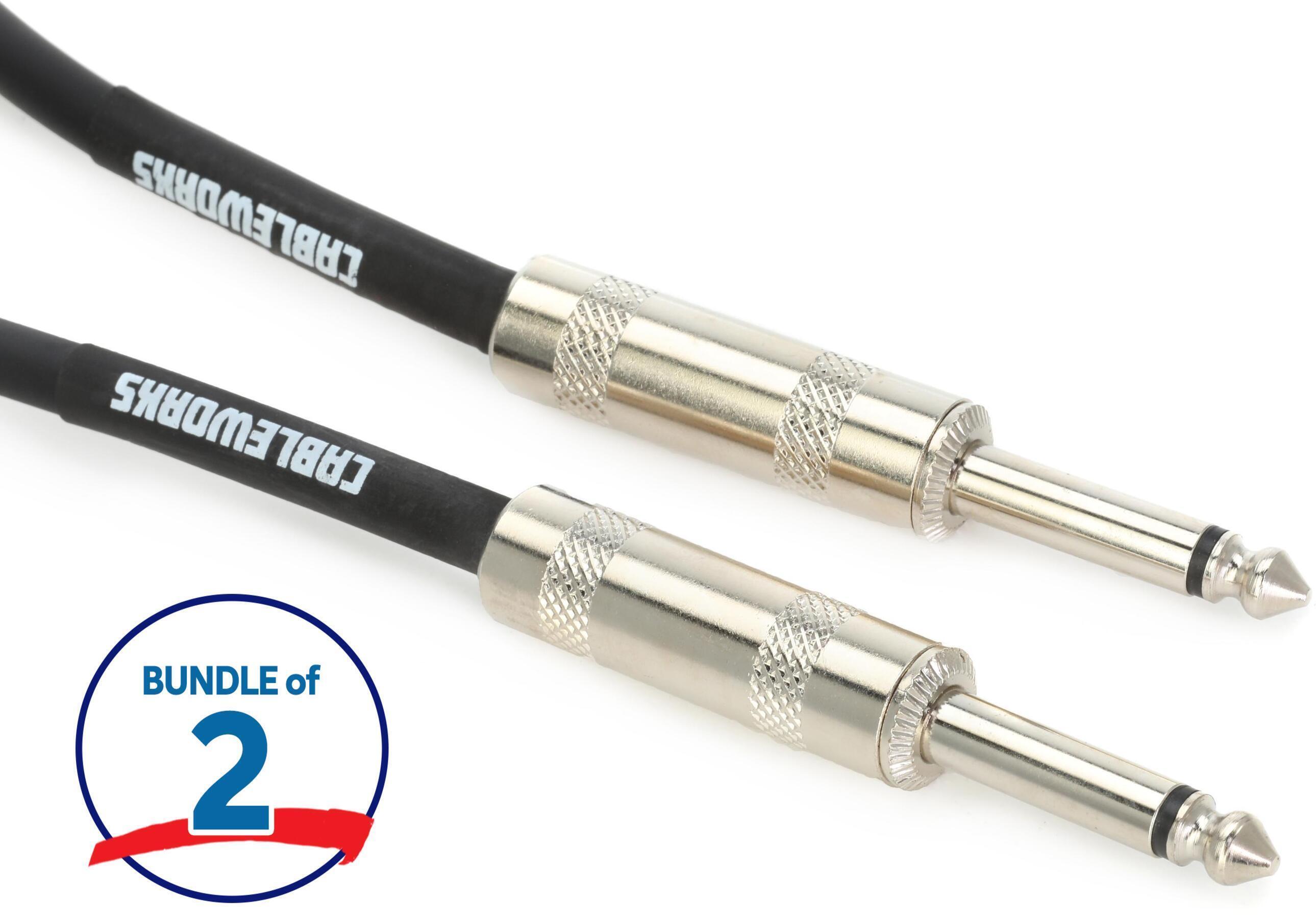Photo of Gator Cableworks Backline Series Instrument Cable - 20 foot (2-pack)