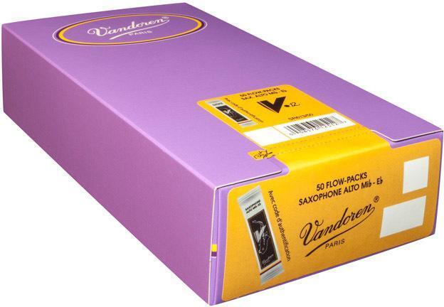Photo of Vandoren SR6125/50 - V12 Alto Saxophone Reeds - 2.5 (50-pack)