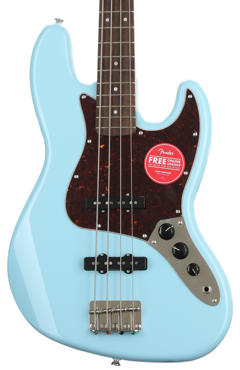 Squier classic vibe jazz shop bass daphne blue