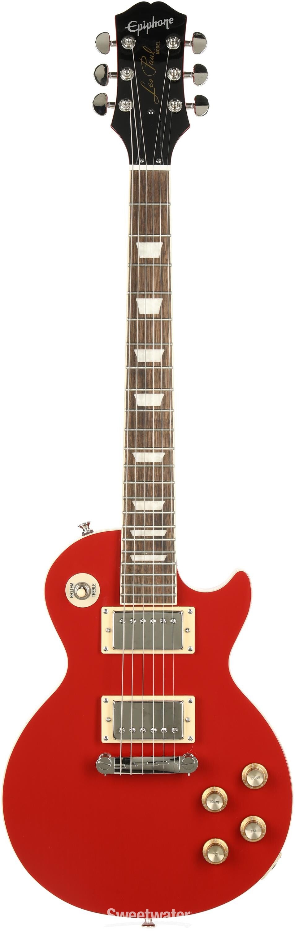 Power Players Les Paul Electric Guitar - Lava Red - Sweetwater