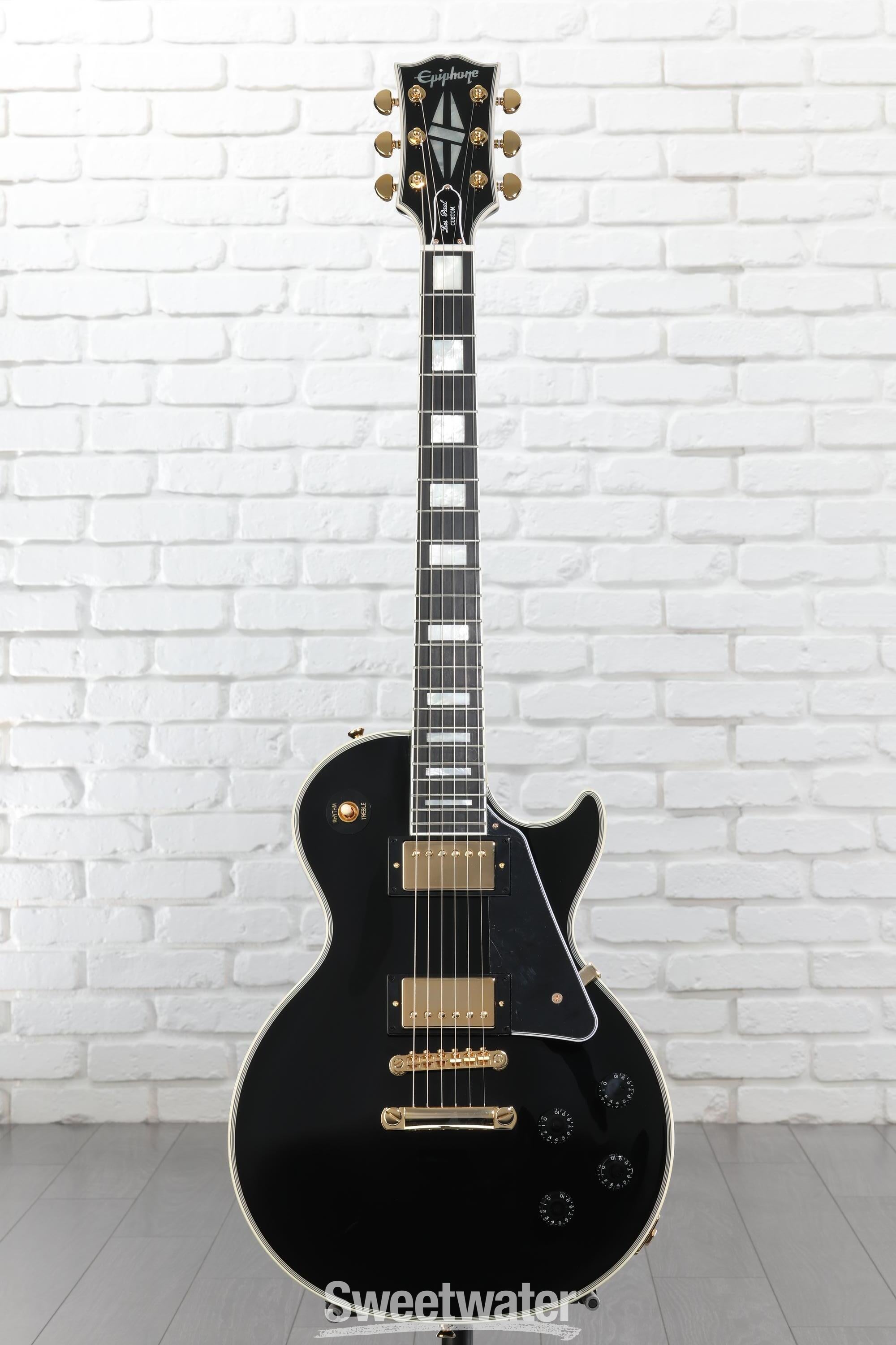 Epiphone Les Paul Custom Electric Guitar - Ebony | Sweetwater