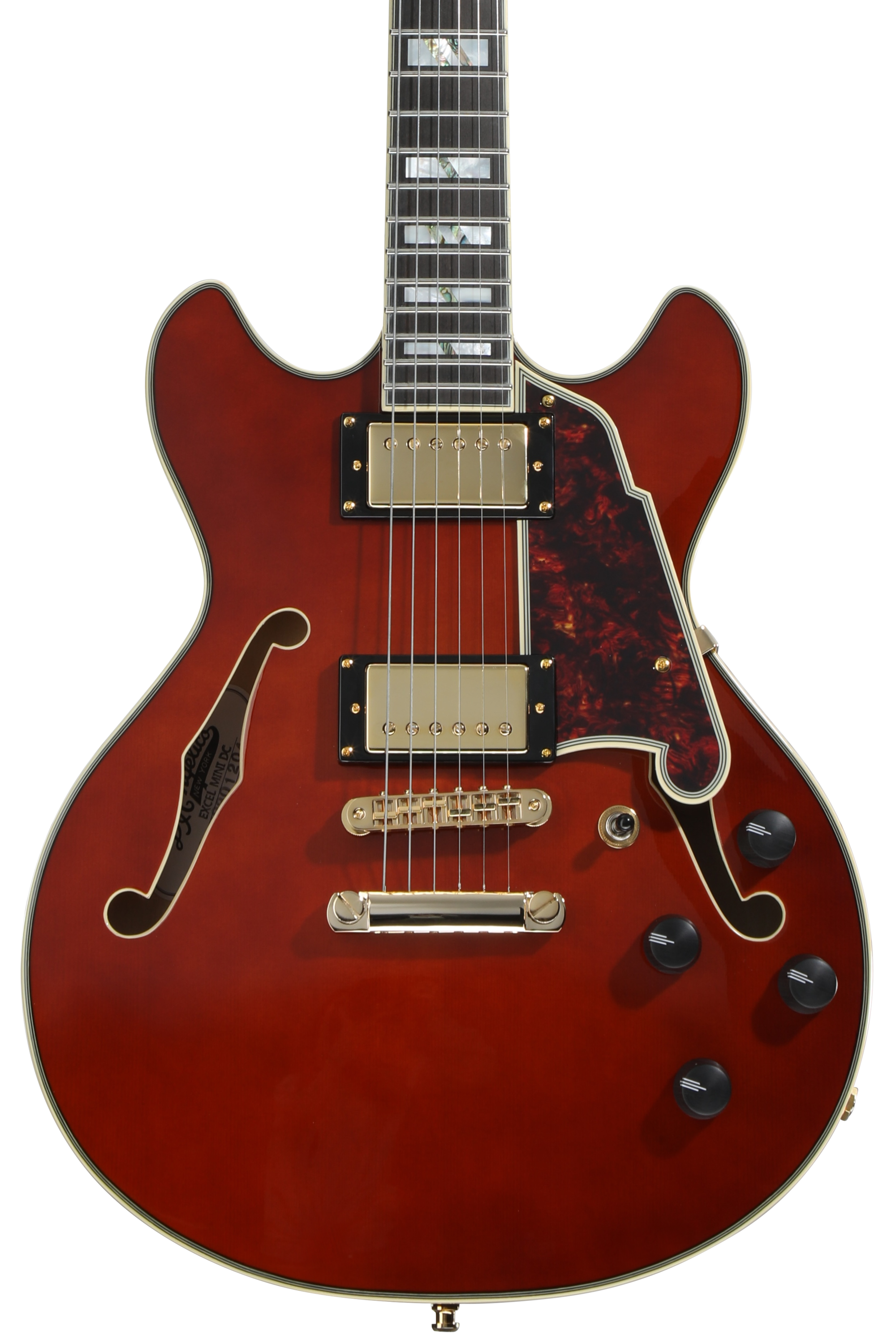 D'Angelico Excel Mini DC Semi-hollowbody Electric Guitar - Viola