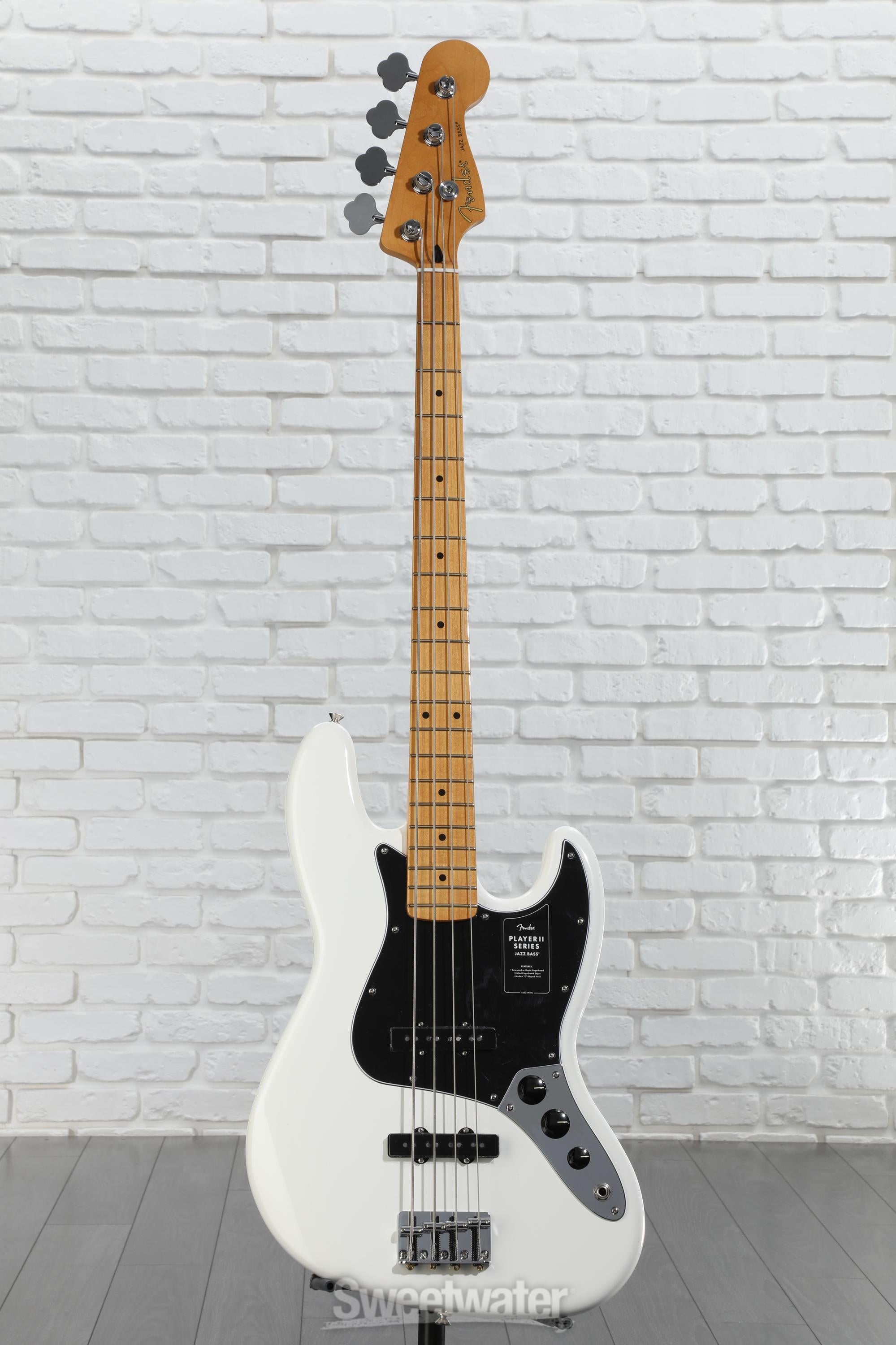Fender Player Series Jazz Bass ホワイト Fender Player Series Jazz Bass with Pau Ferro FB in Polar