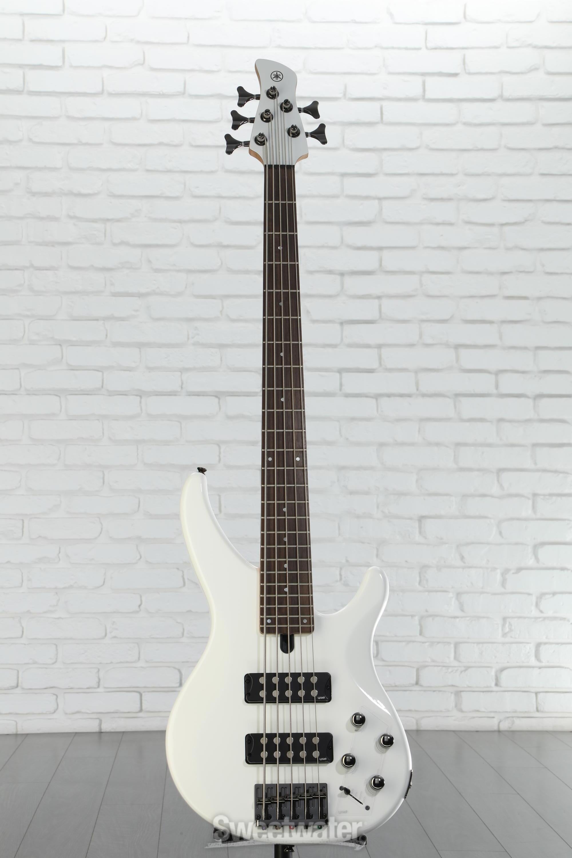 YAMAHA TRBX305 エレキベース ホワイト 5弦ベース Yamaha TRBX305 5-string Bass Guitar - White | Sweetwater