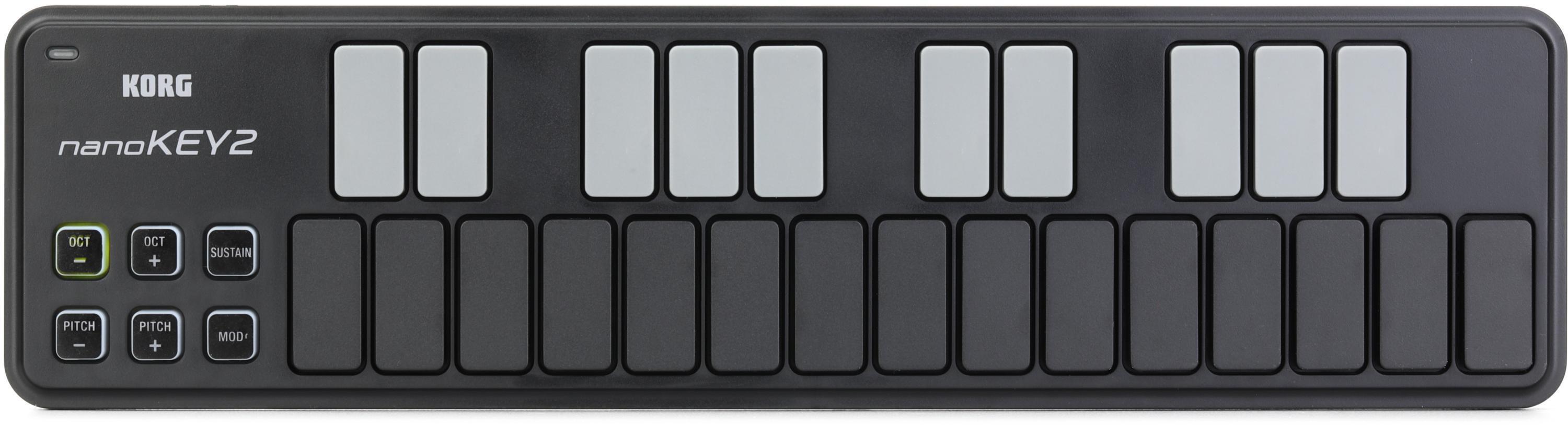 Korg nanoKEY2 25-key Keyboard Controller - Black | Sweetwater