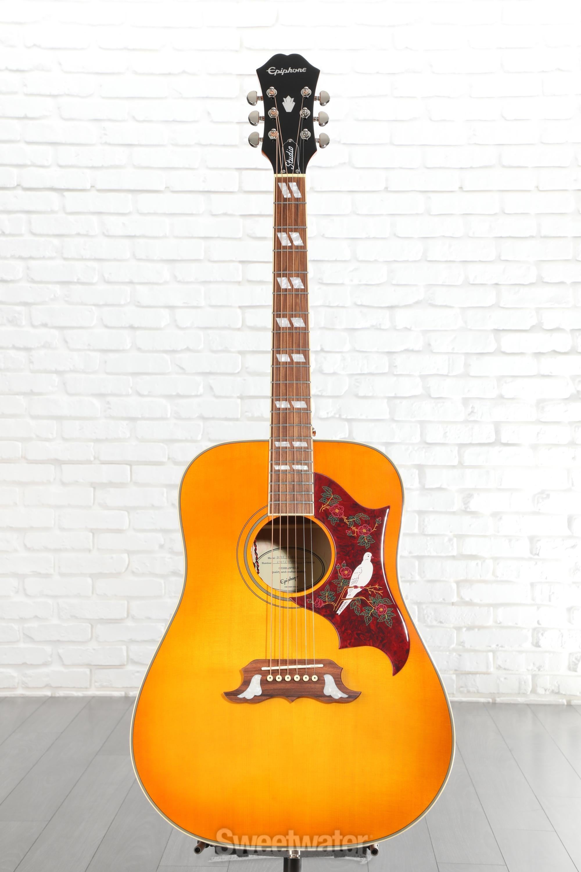 Epiphone Dove Studio Acoustic-electric Guitar - Violin Burst