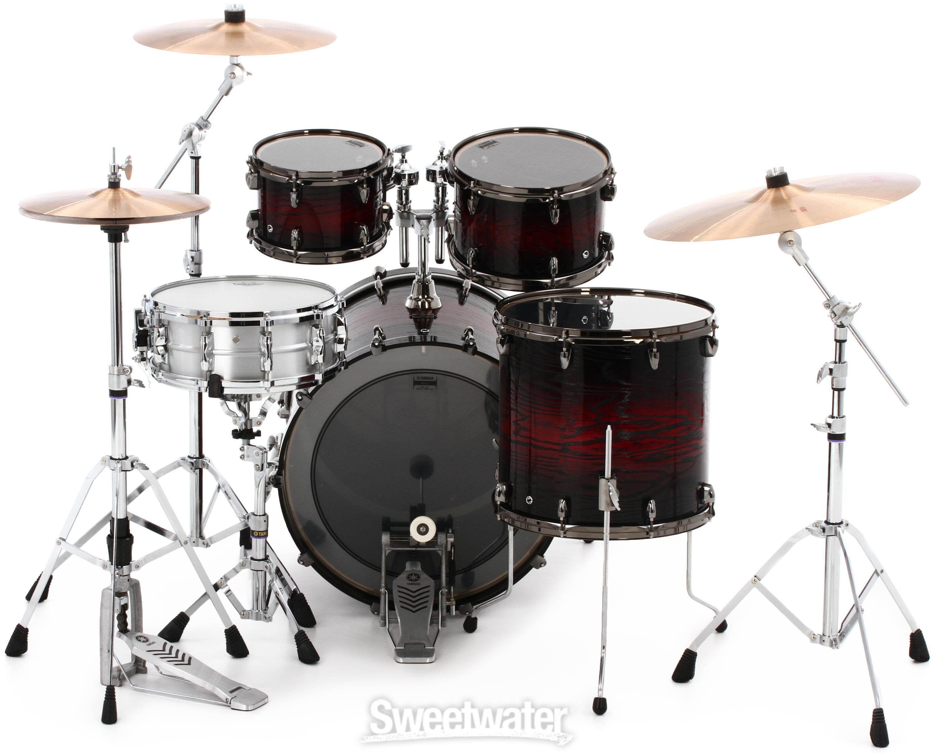 ★美品！動作確認済！レア！YAMAHA（ヤマハ）SSM-5000 2個セット Yamaha Live Custom Hybrid Oak 4-piece Shell Pack - Magma Sunburst