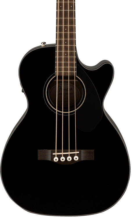 Fender CB-60SCE Acoustic-electric Concert Bass Guitar - Black