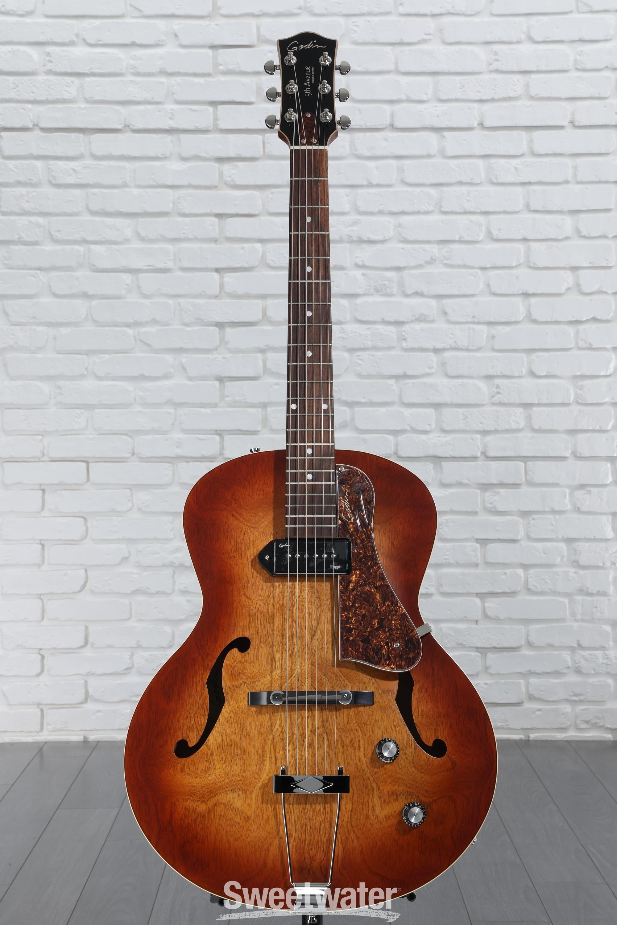 ギター Godin 5th Avenue Godin 5th Avenue Jumbo HB Hollowbody Electric Guitar Memphis