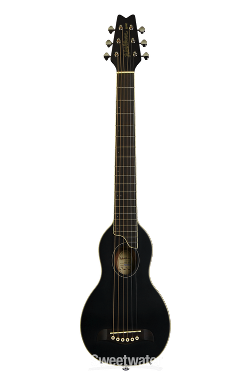 Washburn RO10 Rover Travel Guitar - Black | Sweetwater Washburn RO10 Rover Travel Guitar - Black | Sweetwater