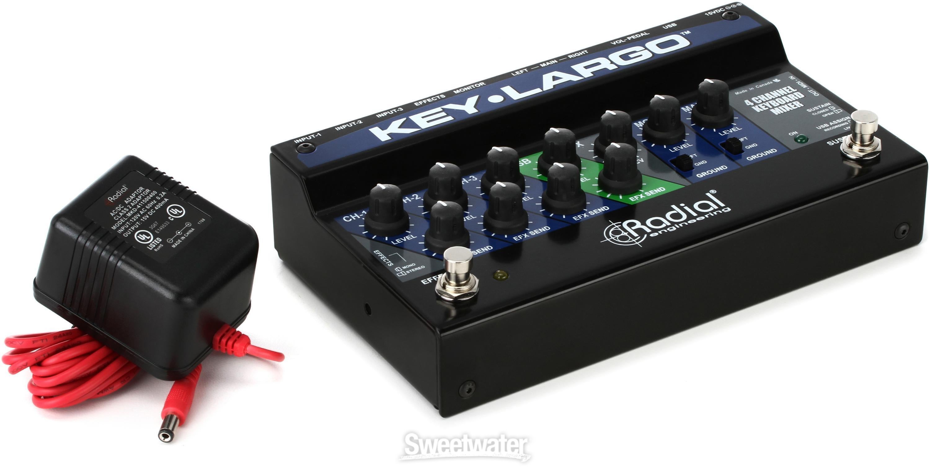 Radial Key-Largo Keyboard Mixer with Balanced DI Outs | Sweetwater