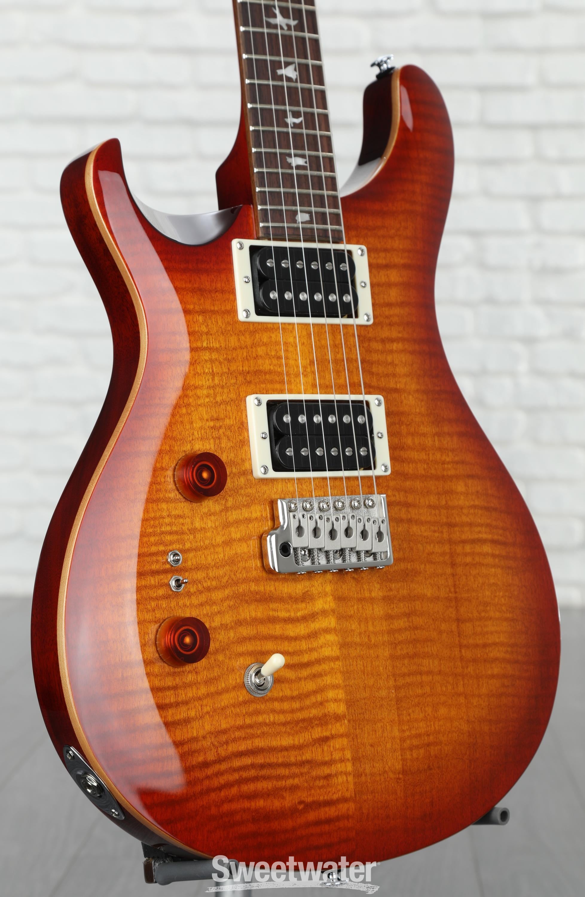 PRS SE Custom 24-08 Left-handed Electric Guitar - Vintage Sunburst
