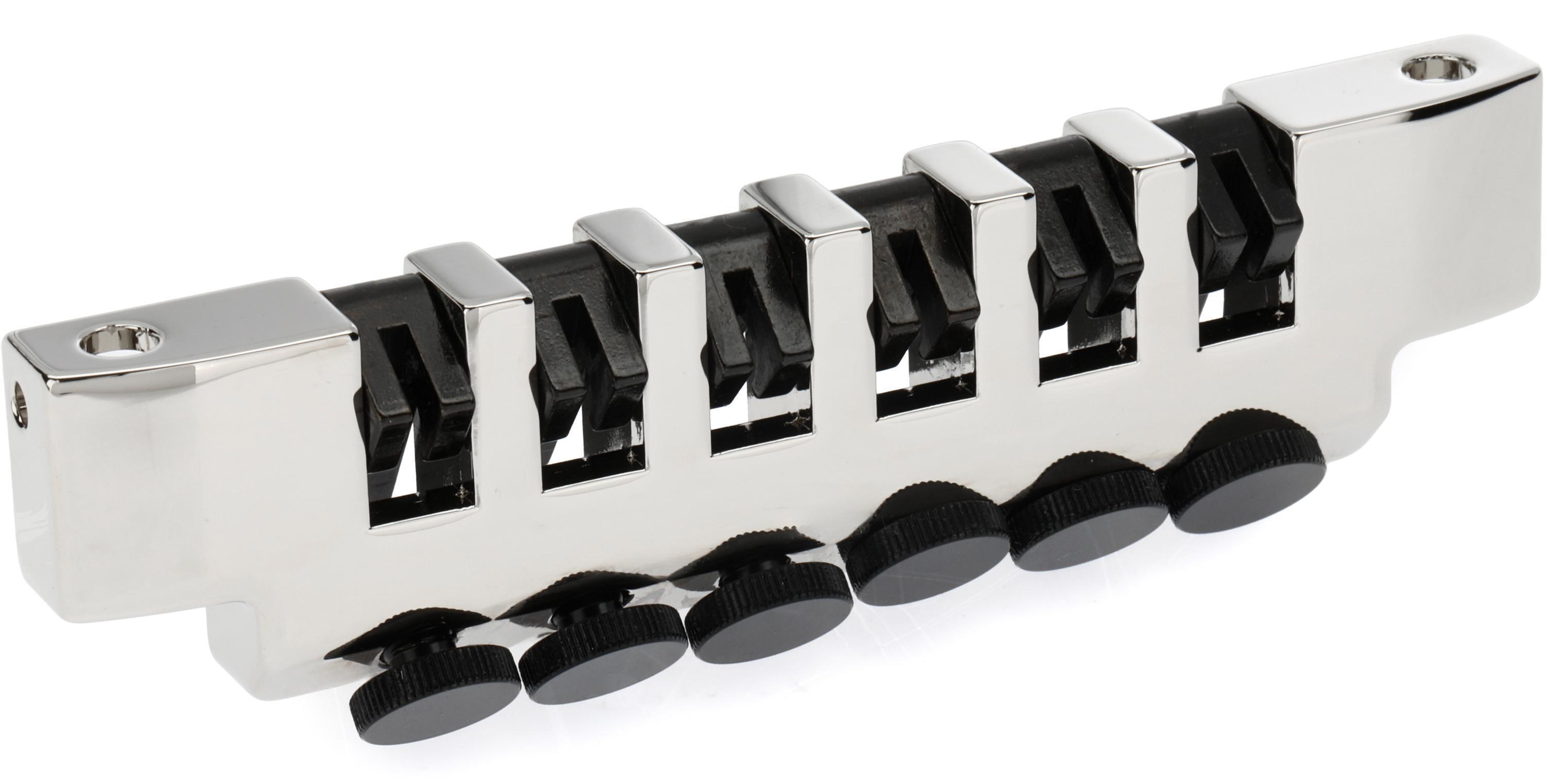 Leo Quan Badass FTT Fine Tuner Tailpiece - Nickel | Sweetwater Leo Quan Badass FTT Fine Tuner Tailpiece - Nickel | Sweetwater