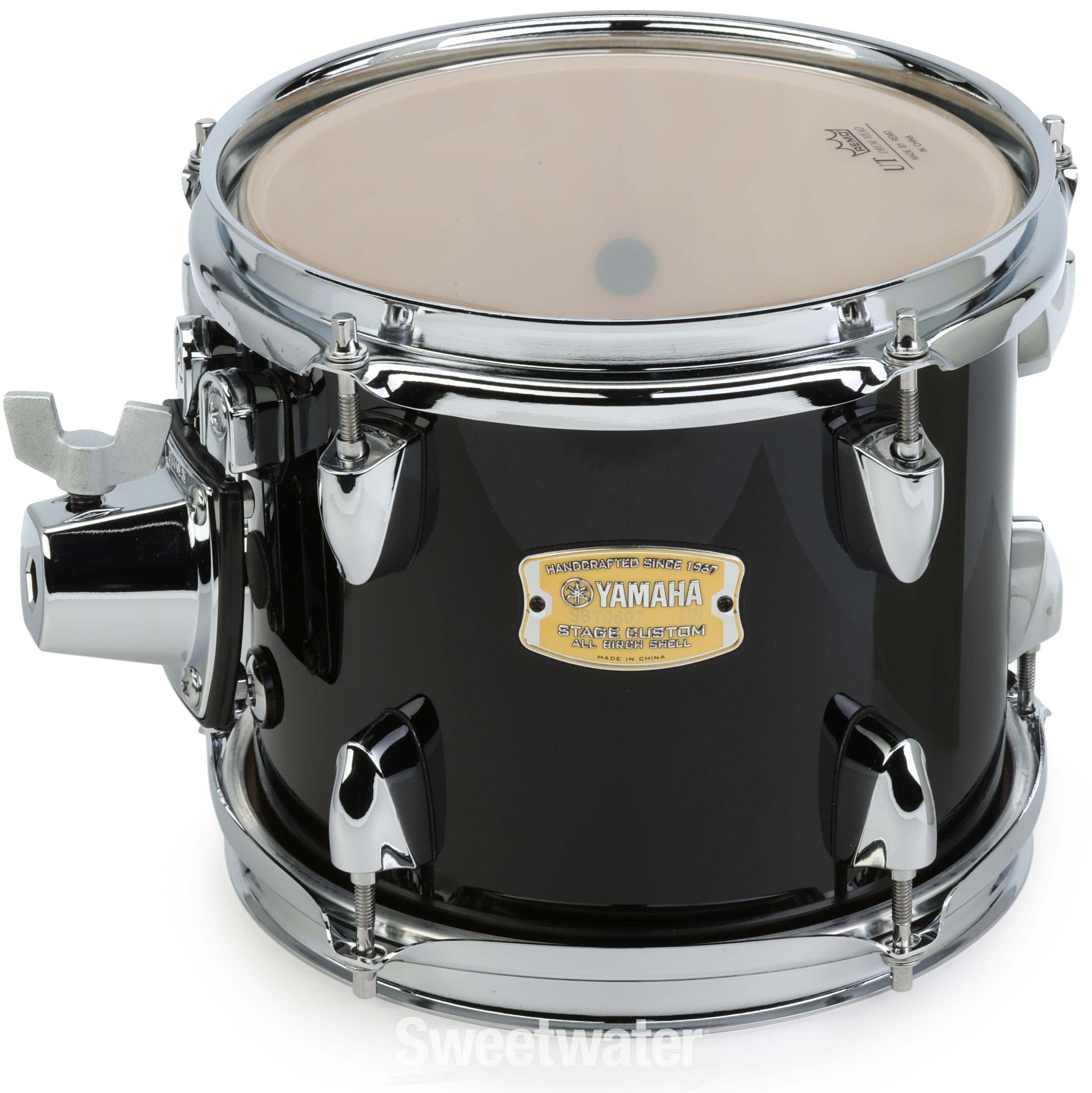 Yamaha SBT-0807 Stage Custom Birch 8 x 7 inch Mounted Tom - Raven Black