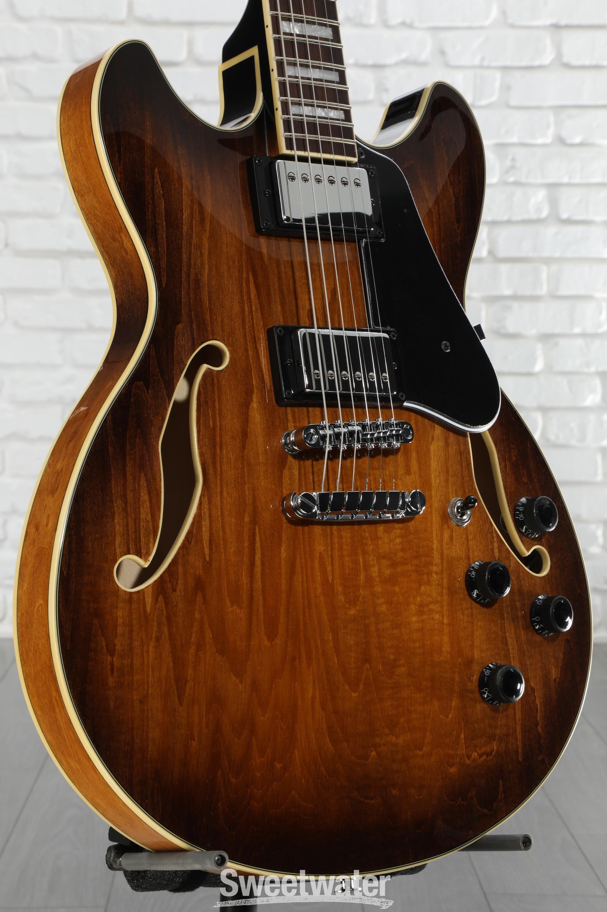 ギター Ibanez AS73-BS Ibanez Artcore AS73 Semi-Hollow Electric Guitar - Transparent