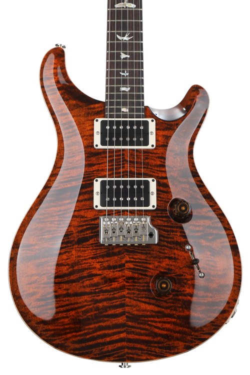 ギター PRScustom24 copper brown SE Custom 24 Semi-Hollow - Orange Tiger Smokeburst - Big Dude's