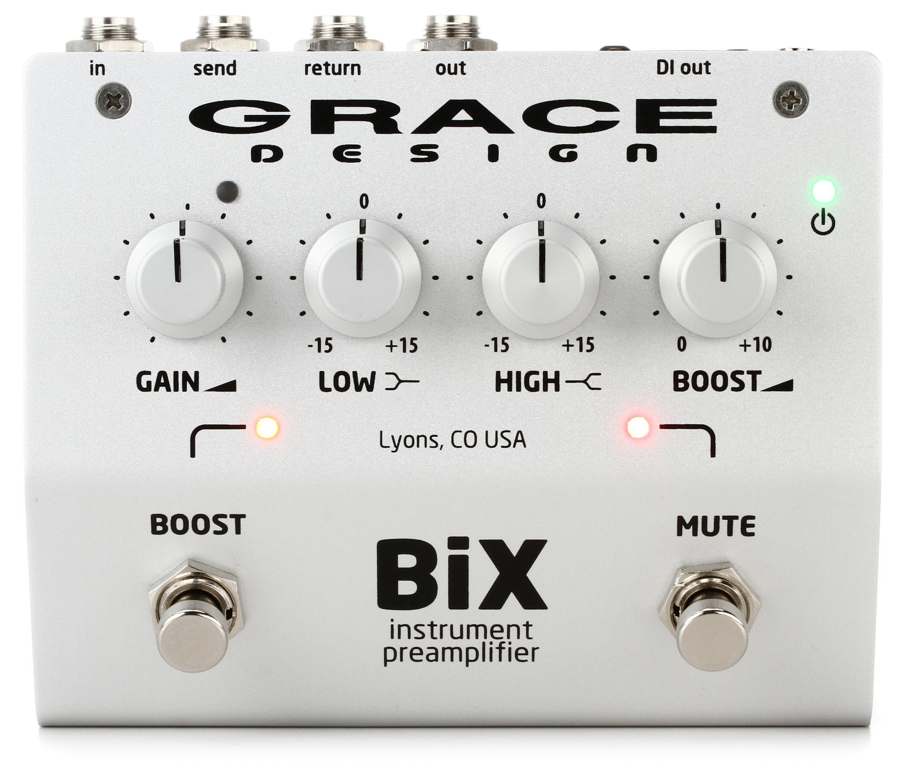 Grace Design BiX Acoustic Preamp Pedal | Sweetwater