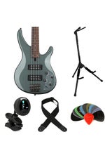 Photo of Yamaha TRBX304 Bass Guitar Essentials Bundle - Mist Green