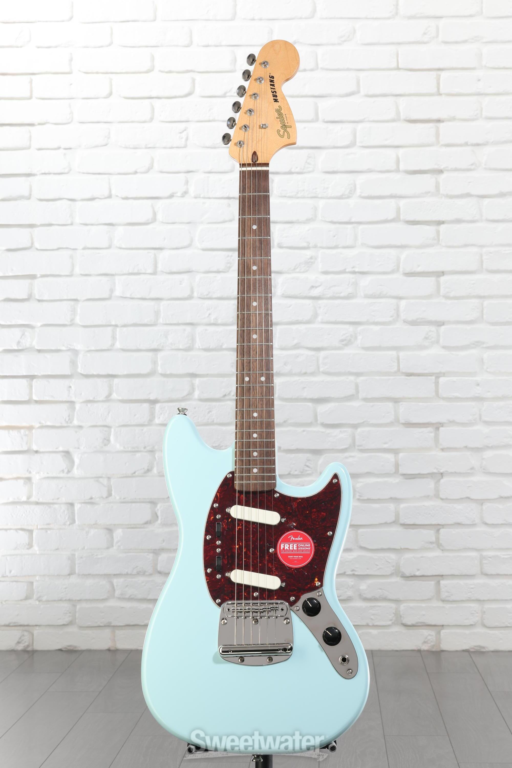 ギター Squier Classic Vibe '60s Mustang Squier Classic Vibe '60s Mustang Electric Guitar - Sonic Blue