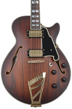 Photo of D'Angelico Deluxe SS Semi-hollowbody Electric Guitar - Satin Brown Burst