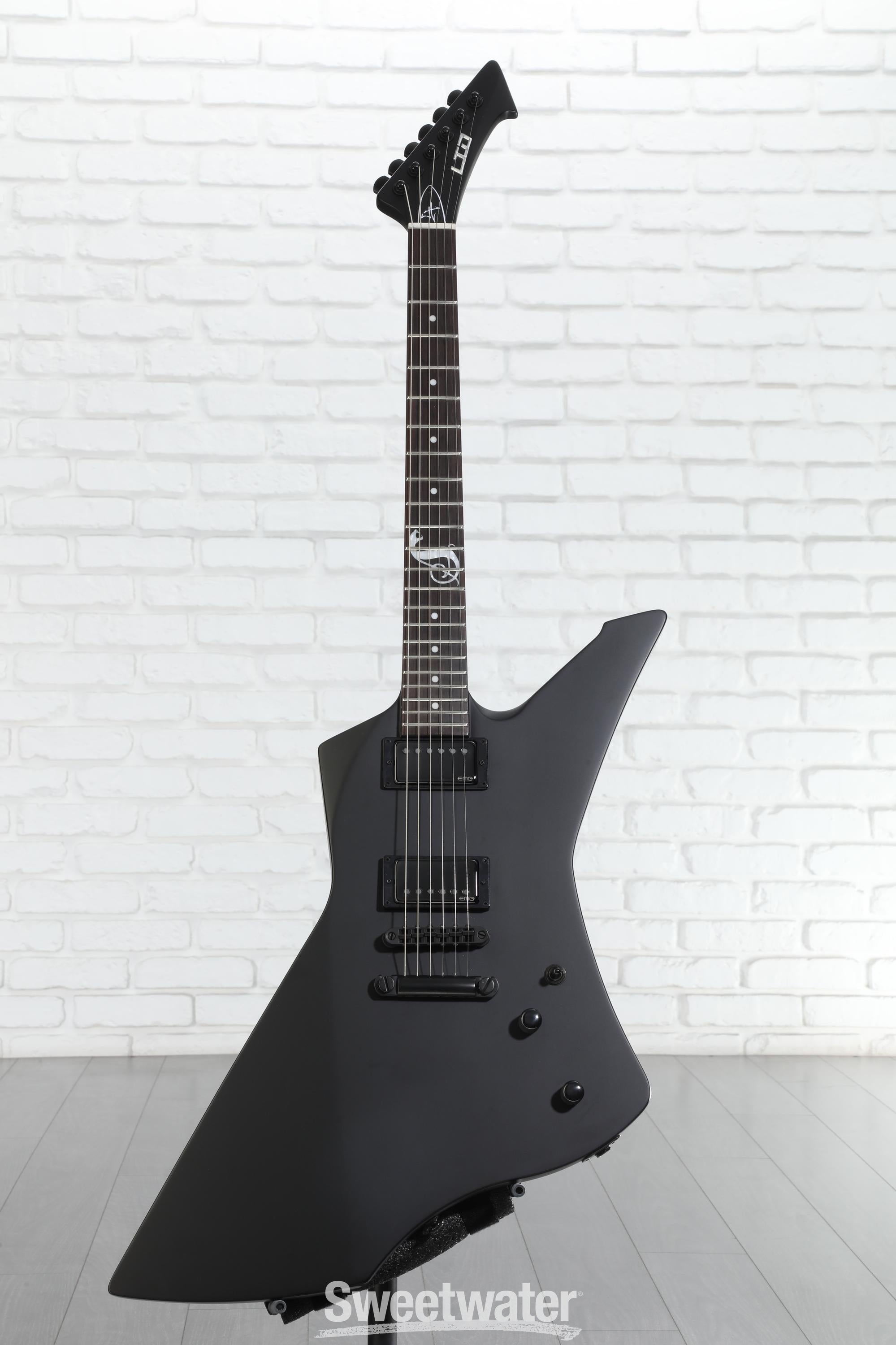 ESP LTD James Hetfield Signature Snakebyte Black Satin Sweetwater