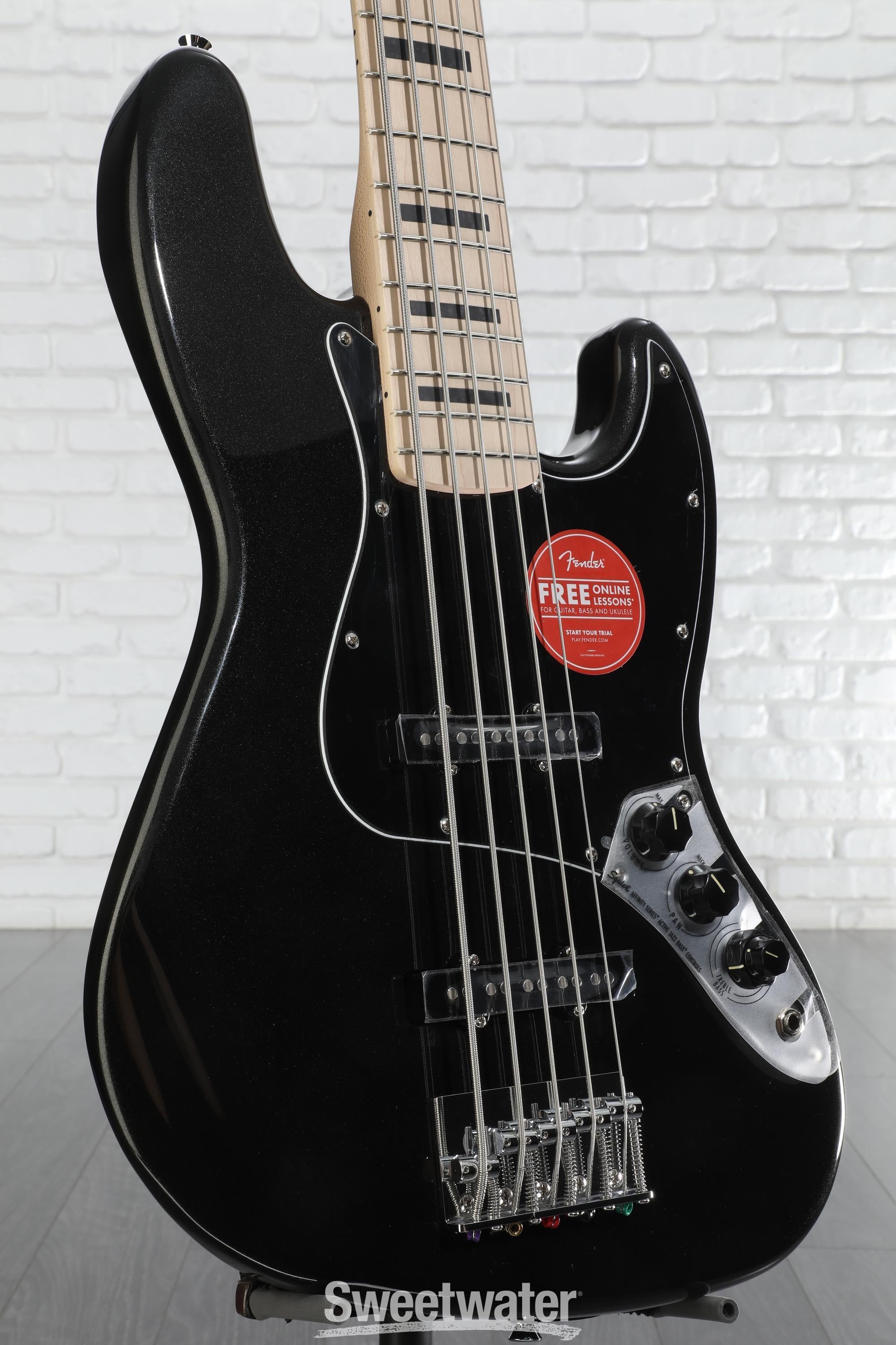 Squier Jazz 5-string Bass Guitars - Sweetwater