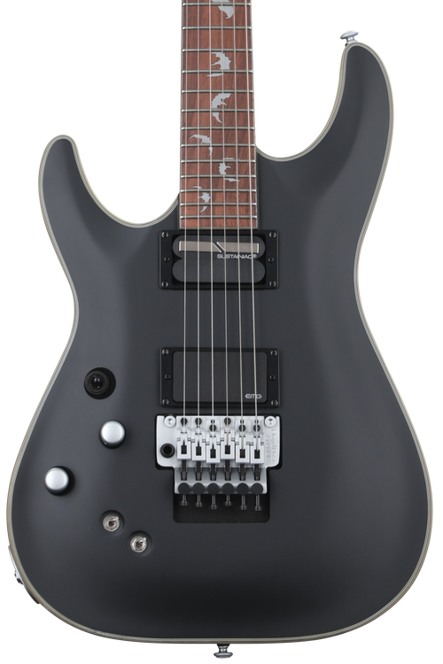 Schecter Damien Platinum 6 FR-S - Satin Black, LH | Sweetwater