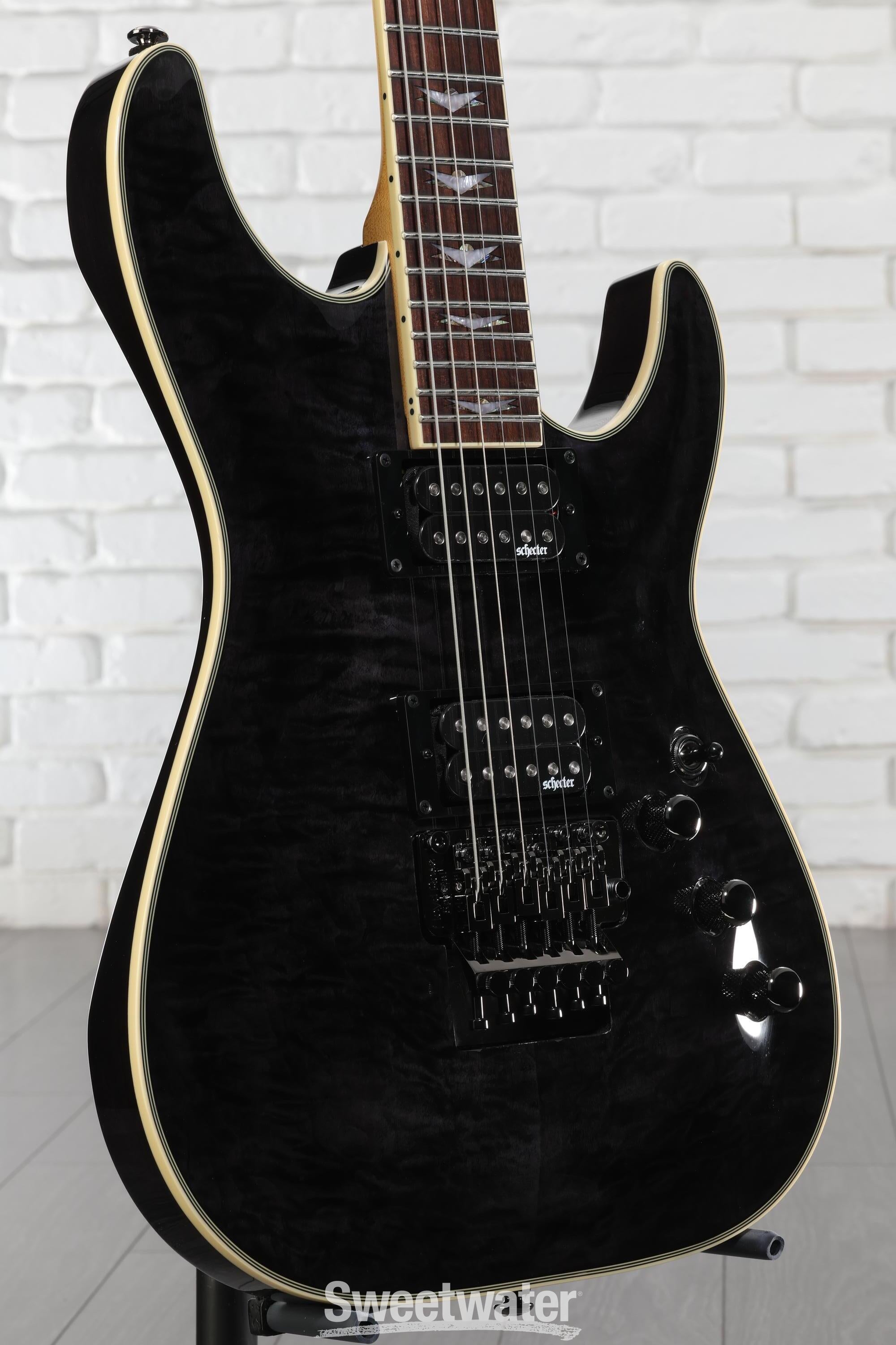 Schecter Omen Extreme-6 FR Electric Guitar - See-Thru Black