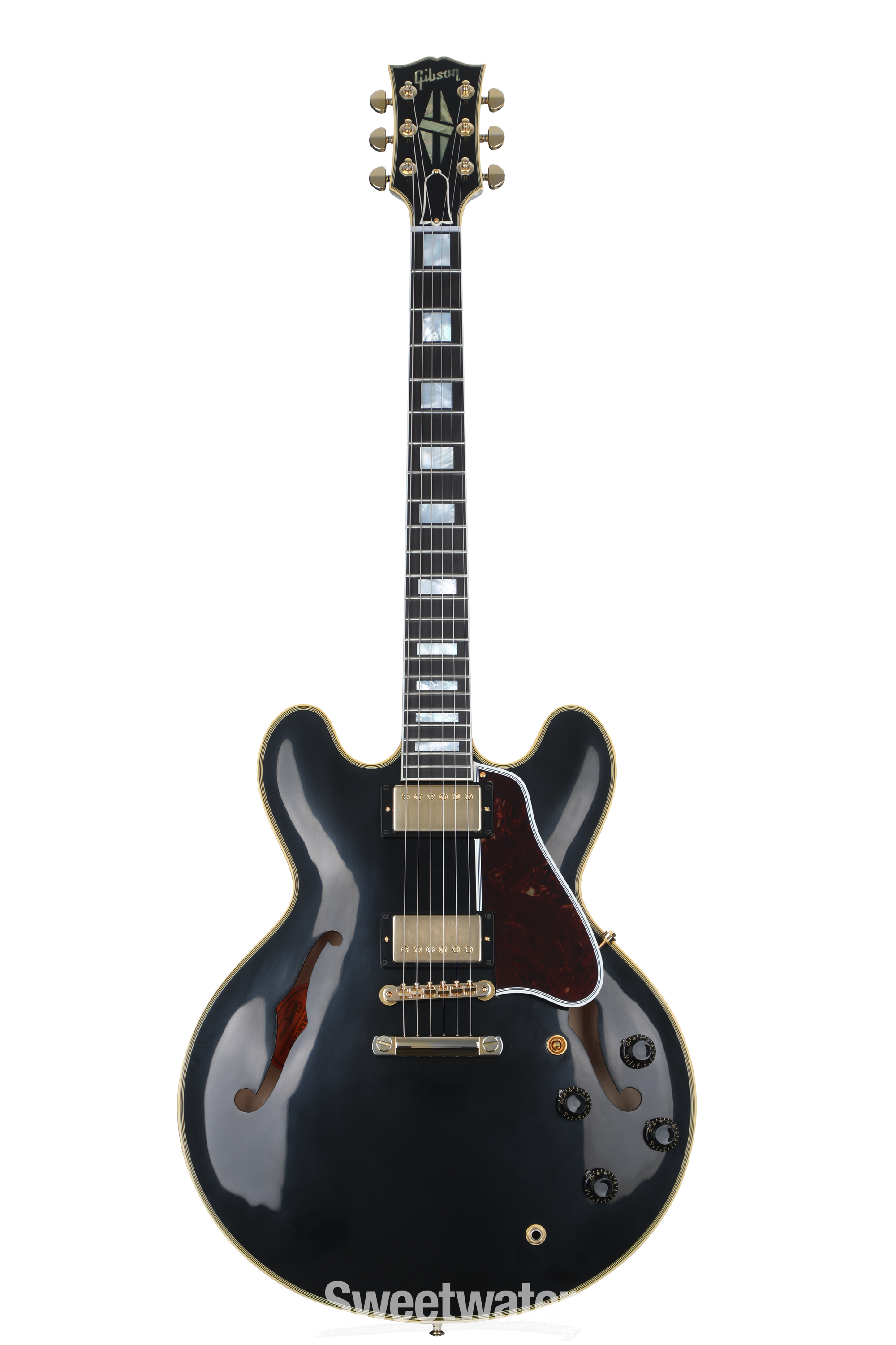 Gibson Custom 1959 ES-355 Reissue Stop Bar Electric Guitar - Ebony