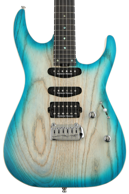 ESP USA M-III GT Open Grain Ash - Blue Natural Sunburst | Sweetwater
