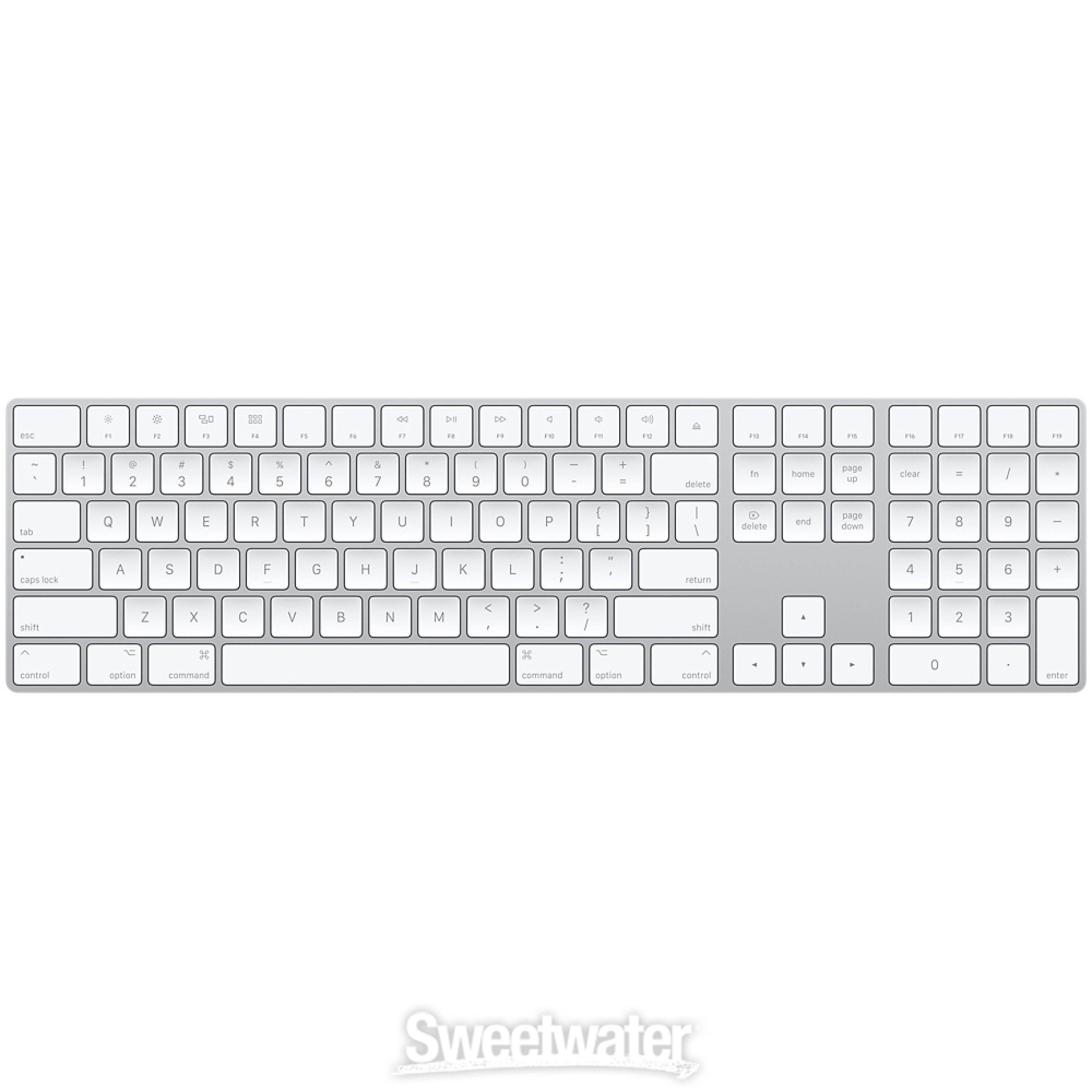 Apple Magic Keyboard with Numeric Keypad - US English - Silver | Sweetwater