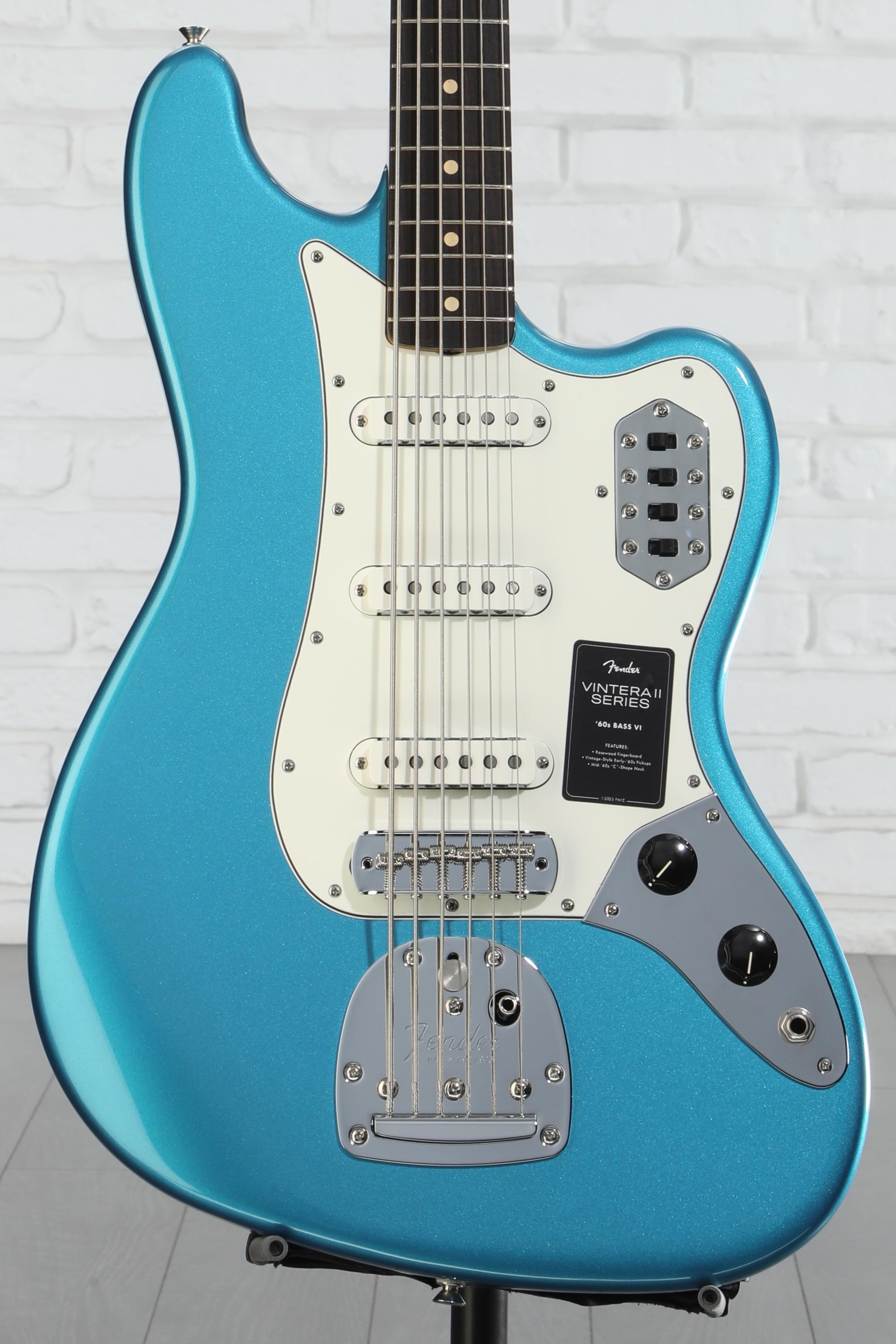 Fender Vintera II '60s Bass VI - Lake Placid Blue | Sweetwater