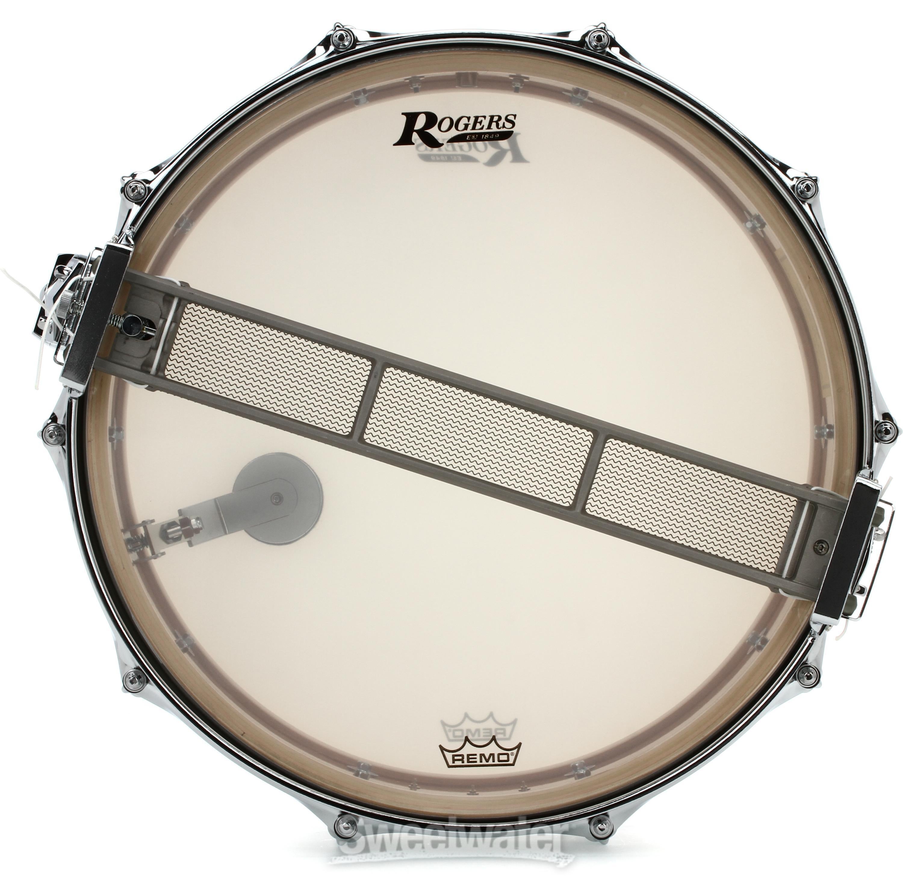 Rogers Drums Dyna-sonic Snare Drum - 5 x 14 inch - White Marine Pearl with  Beavertail Lugs