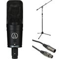 Photo of Audio-Technica AT4050 Large-diaphragm Condenser Microphone Bundle with Stand and Cable