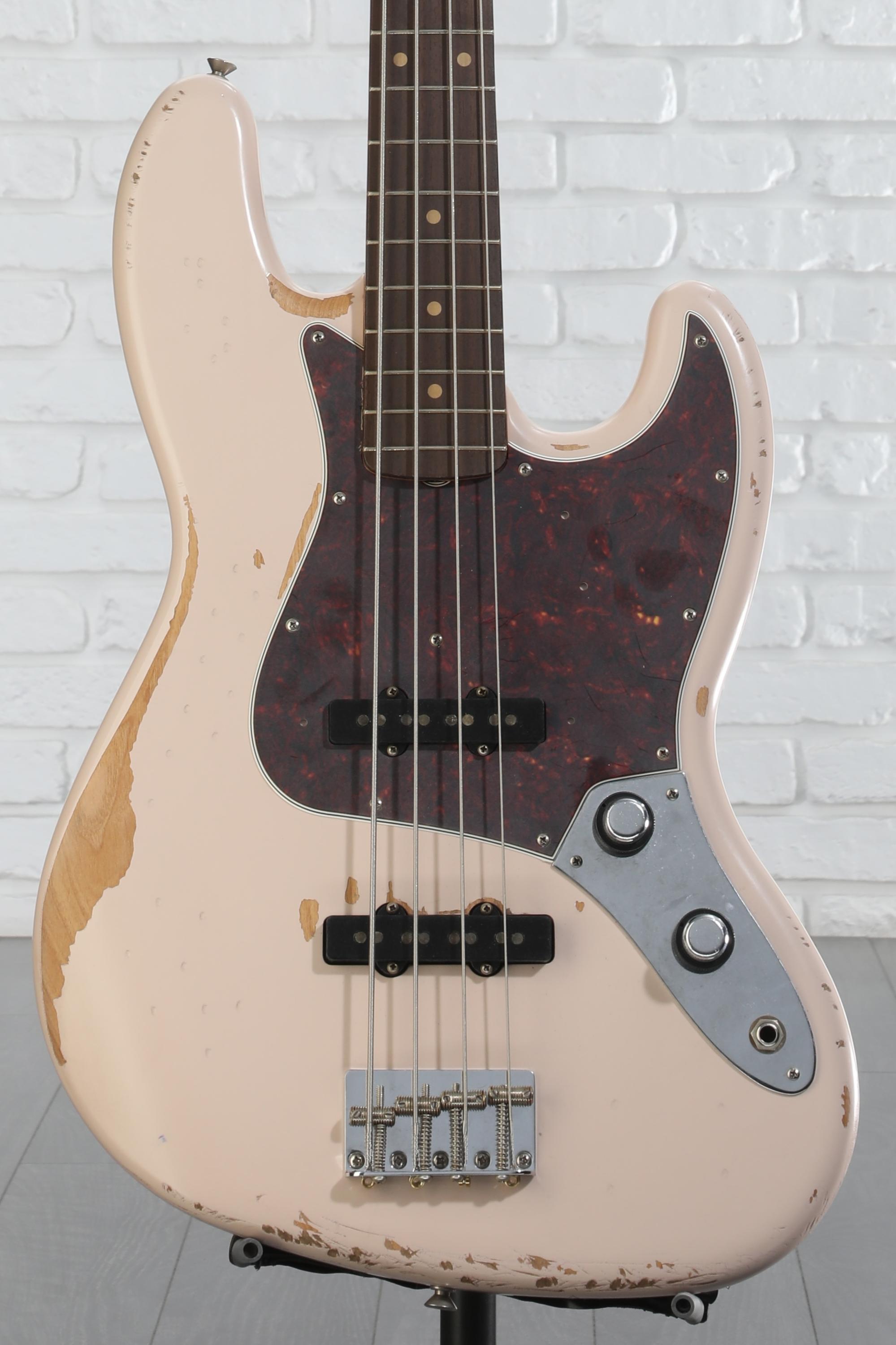 Fender Flea Jazz Bass - Shell Pink, Road Worn Reviews