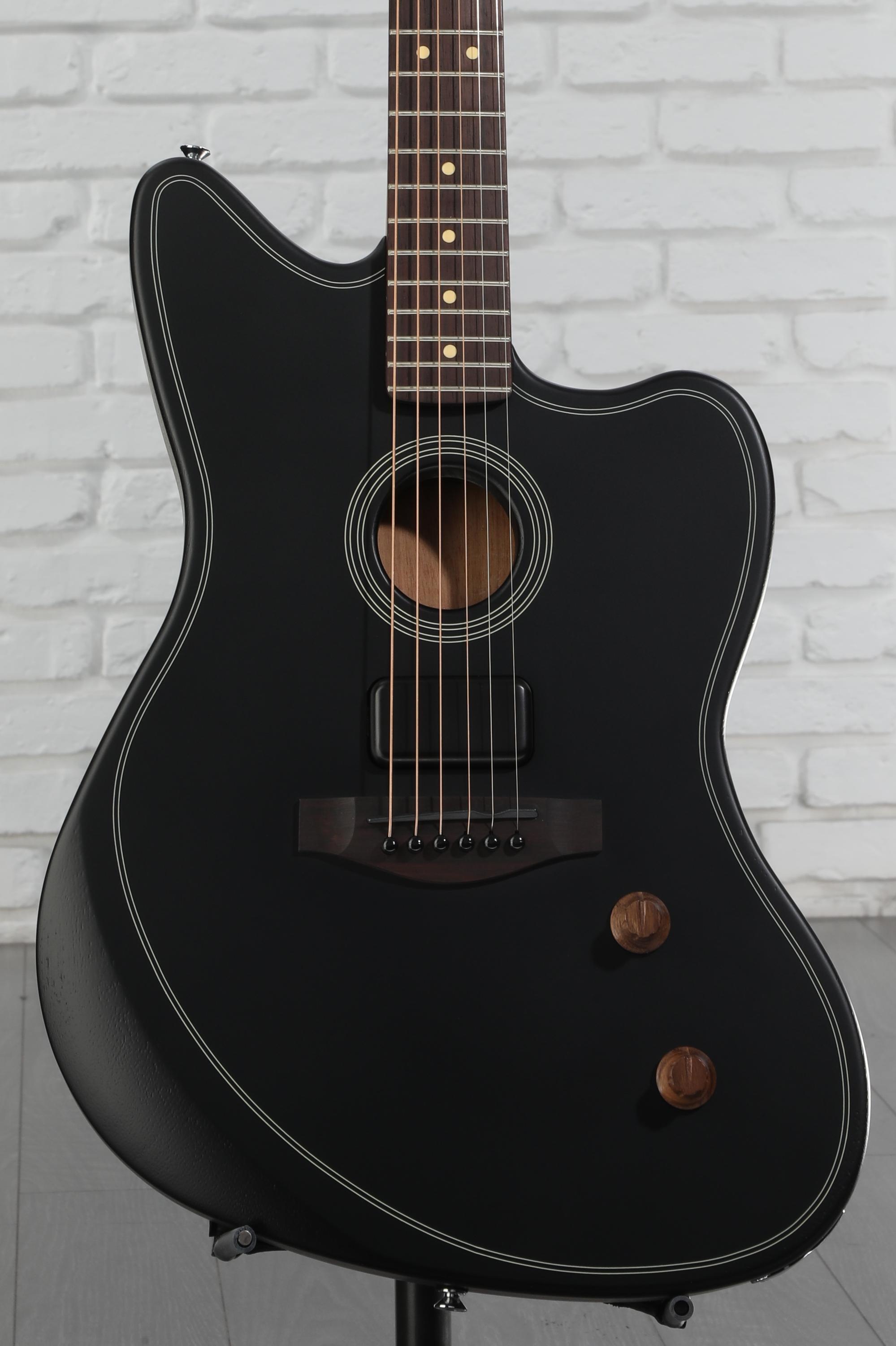 ギター Fender Acoustasonic Standard Black Fender Acoustasonic Standard Jazzmaster Acoustic-electric
