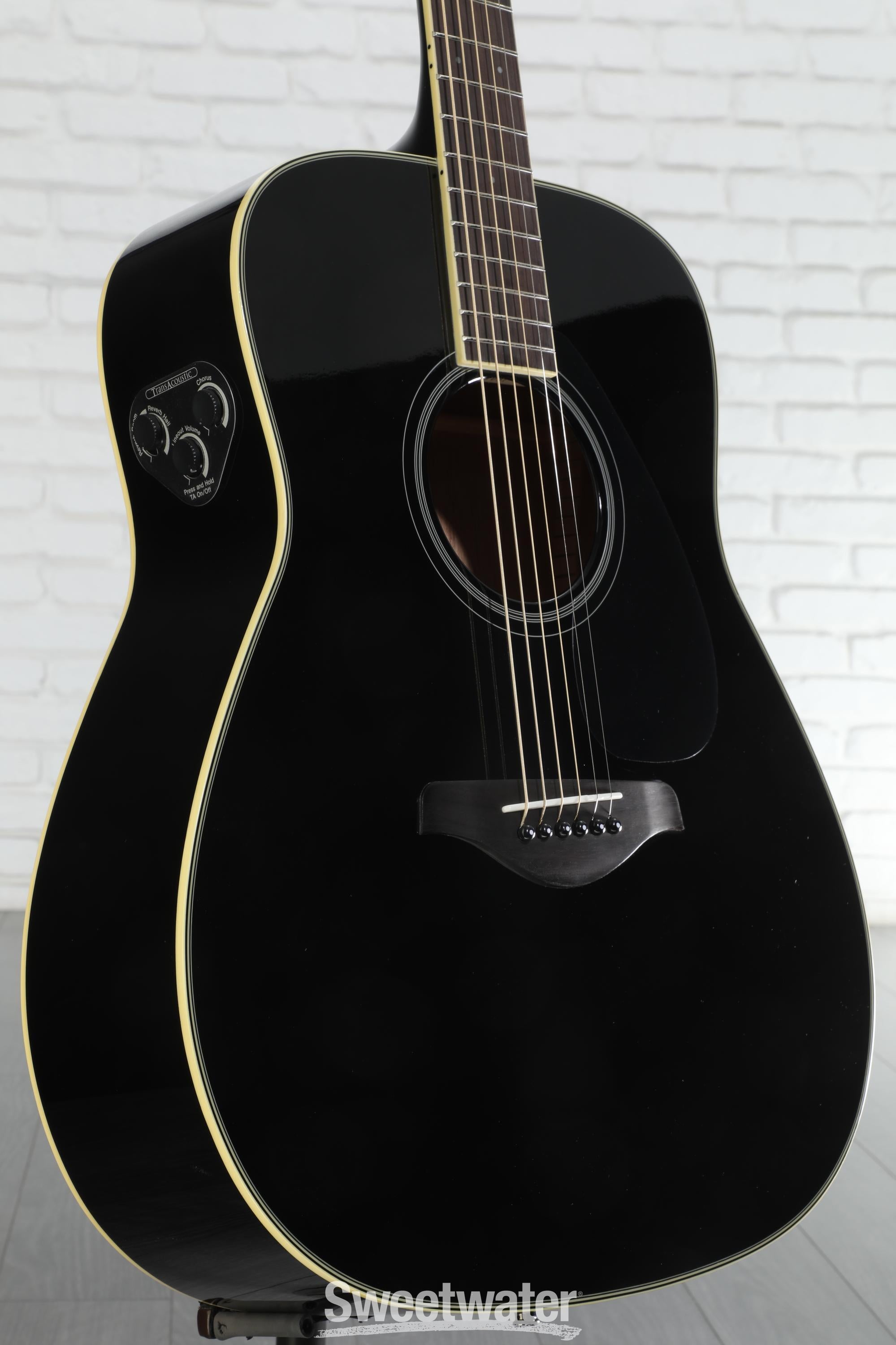 Kayak Guitan ブラック アコースティックギター Yamaha FG-TA TransAcoustic Acoustic-Electric Guitar - Black