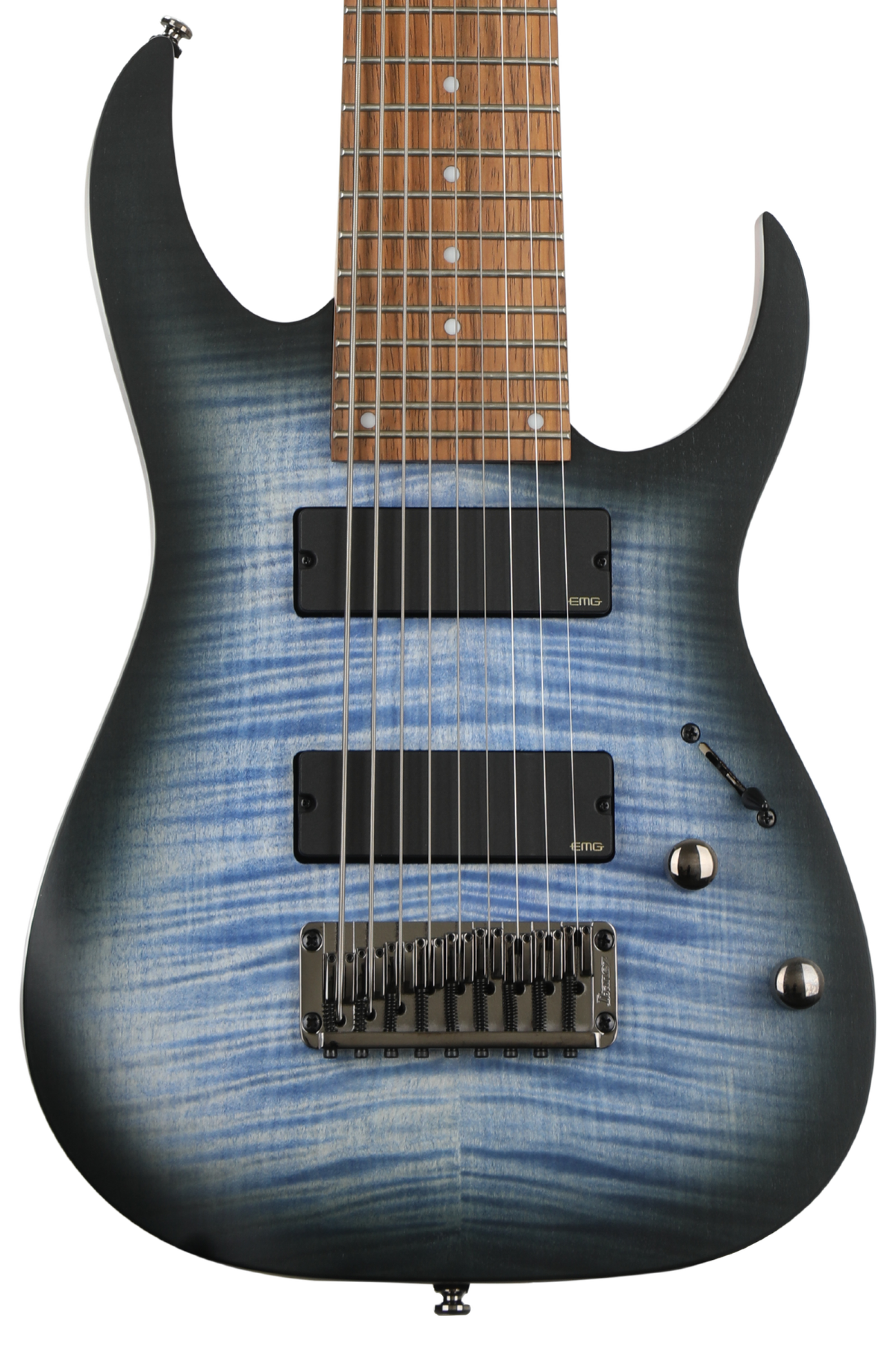 ギター Ibanez Iron Label RGIR9FME SPOT MODEL Ibanez Iron Label RGIR9FME - Faded Denim Burst Flat | Sweetwater
