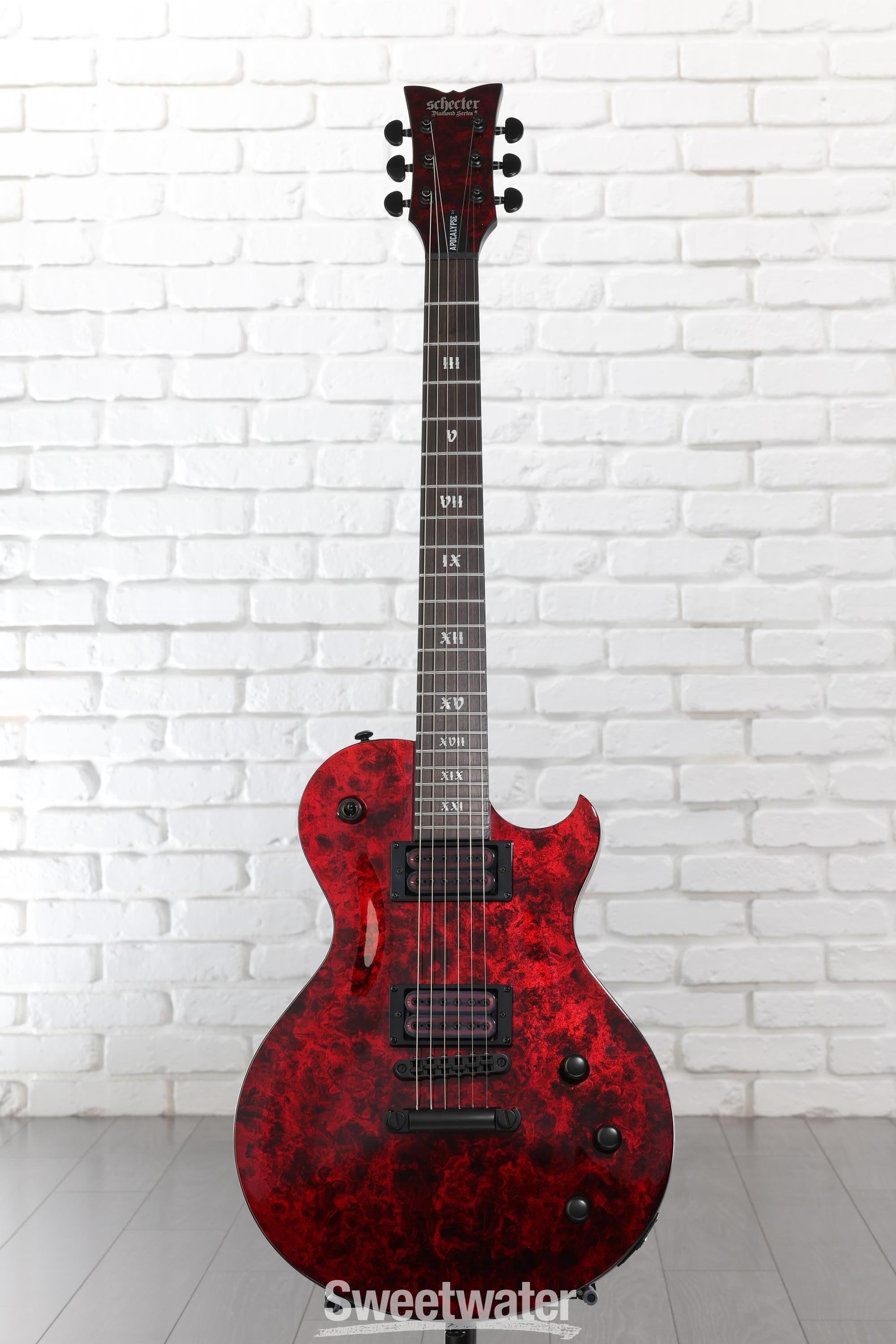 Schecter Solo-II Apocalypse Electric Guitar - Red Reign | Sweetwater