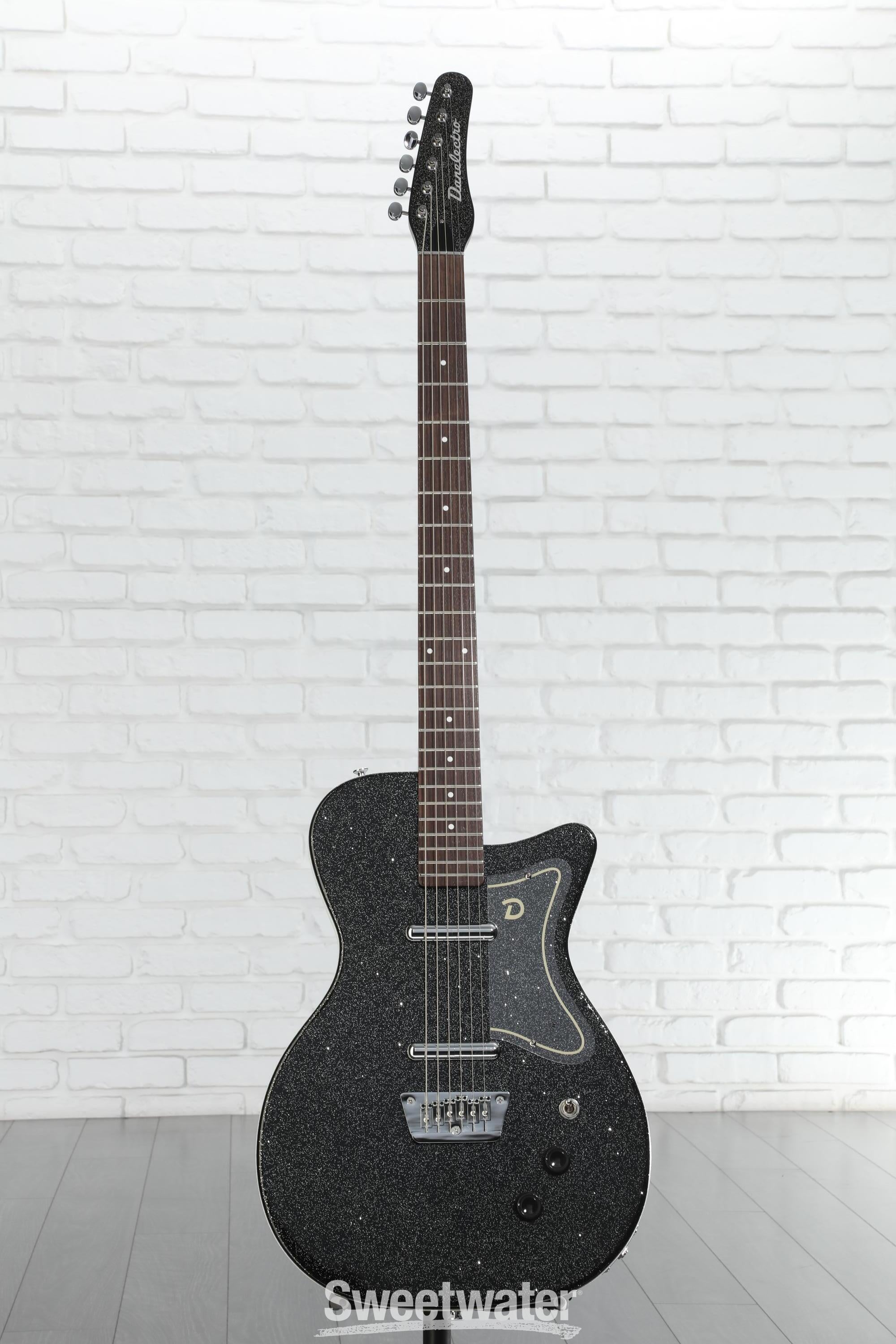 Danelectro Baritone Electric Guitar - Black Metalflake