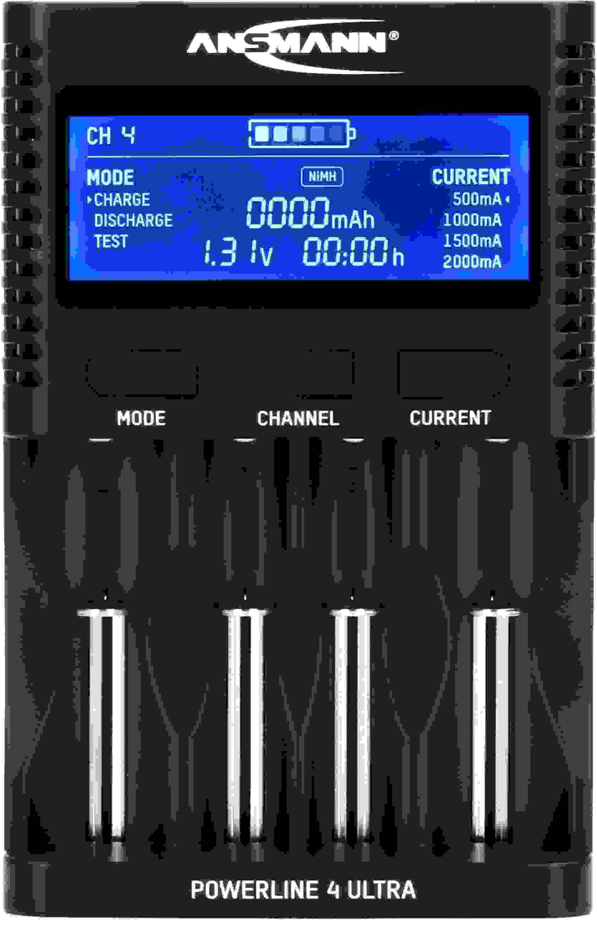 Ansmann Powerline 4 Ultra Battery Charger and Capacity Tester