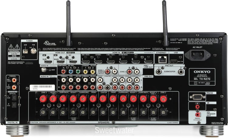 Tx Sr393 Onkyo Rear Speakers Onkyo TX-SR393 Channel Home Theatre