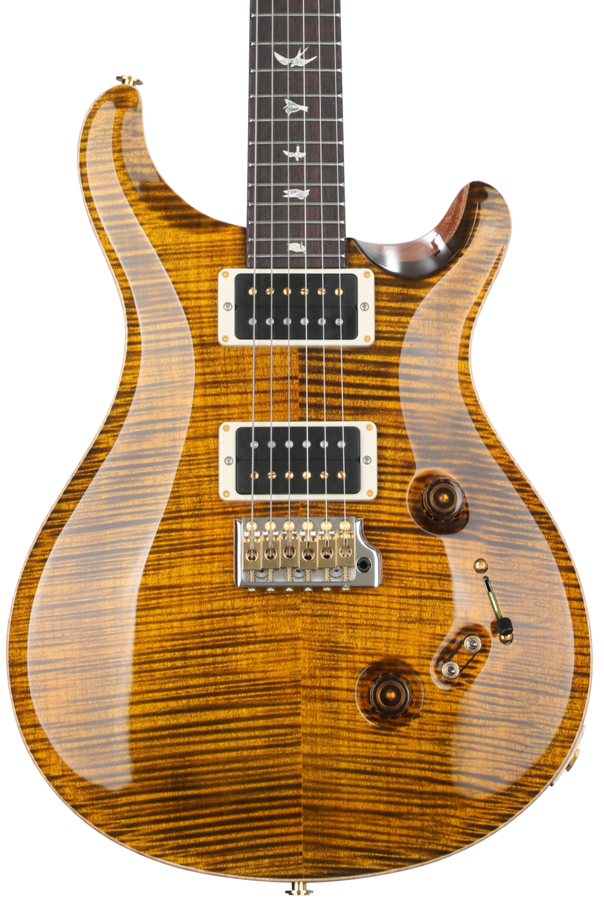 PRS Custom 24-08 Electric Guitar with Pattern Thin Neck - Yellow