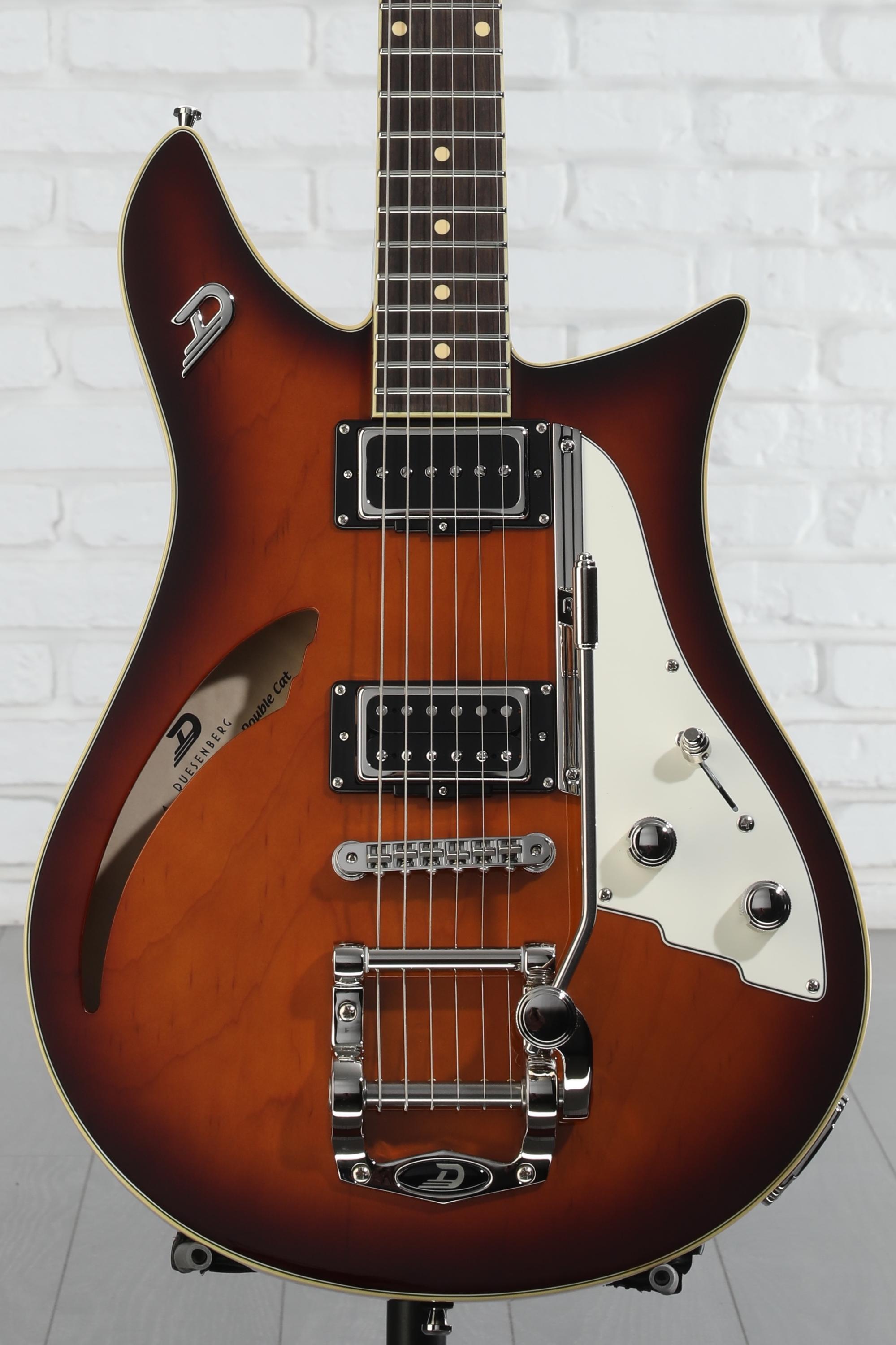 ギター Duesenberg DDC-FB Double Cat Fire Burst Duesenberg Double Cat Electric Guitar - Vintage Burst