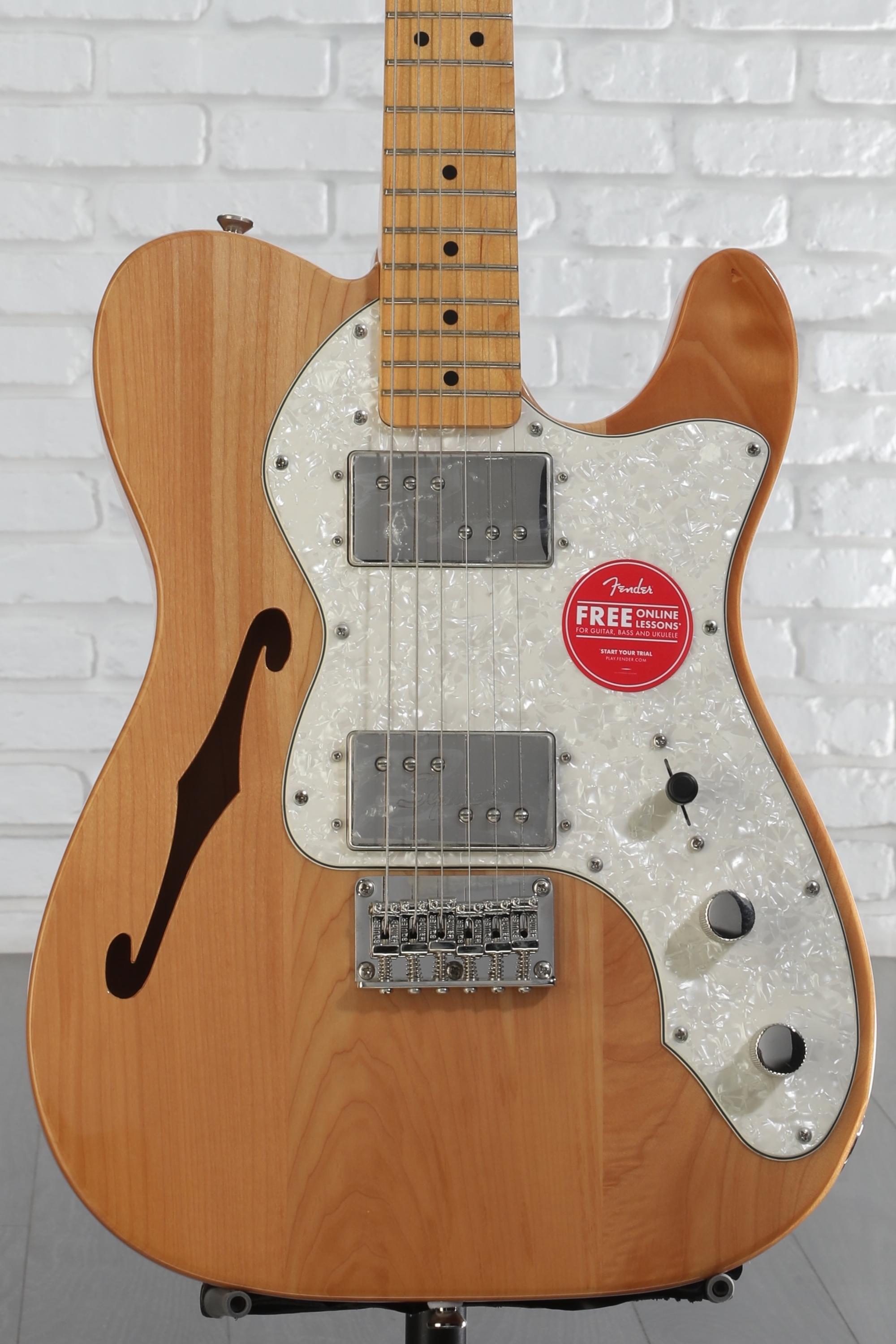 ギター Squier Telecaster Thinline Natural Squier Classic Vibe '70s Telecaster Thinline - Natural