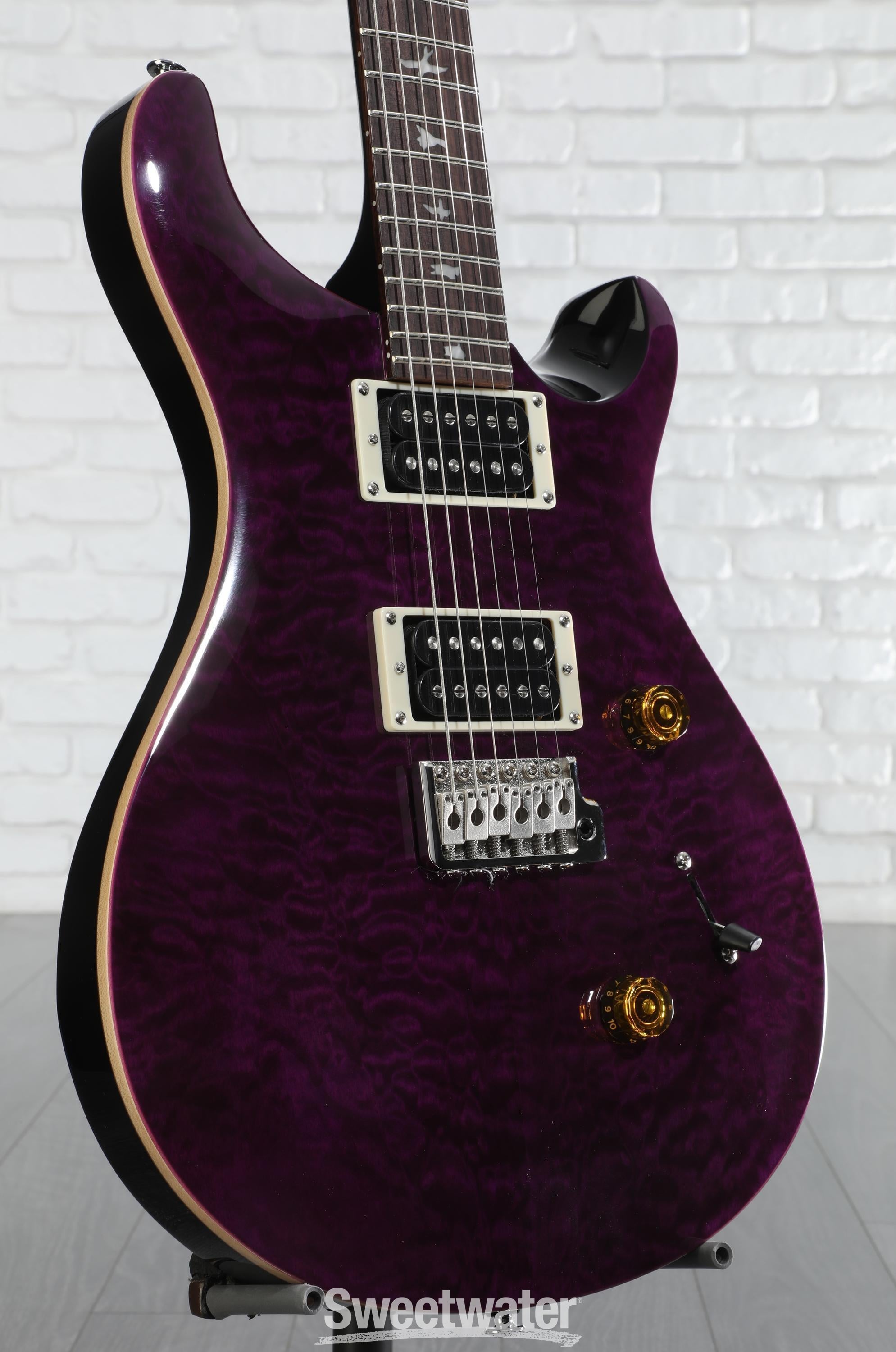 【美品】PRS se custom 24 Beveled Amethyst PRS SE Custom 24 Electric Guitar - Amethyst, Sweetwater