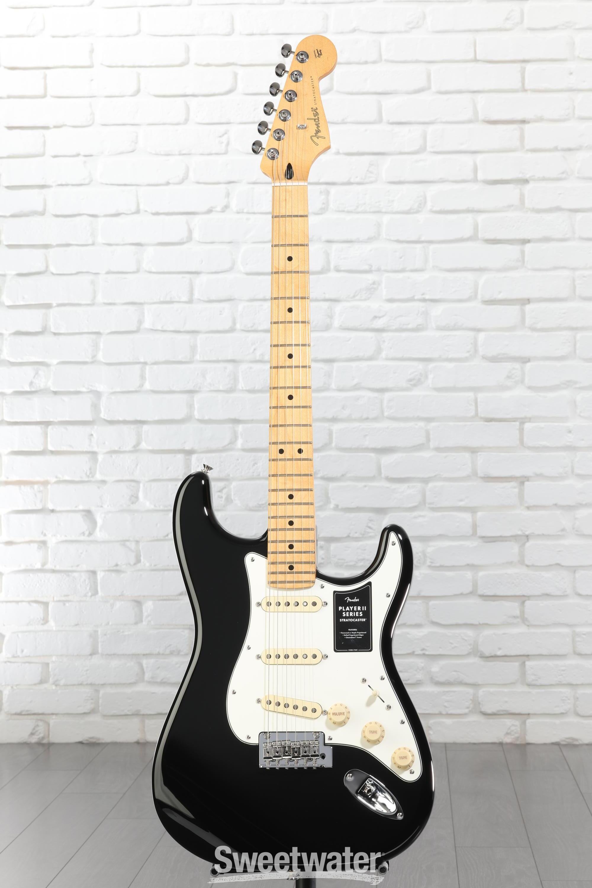 Fender Player II Stratocaster Electric Guitar - Black with Maple