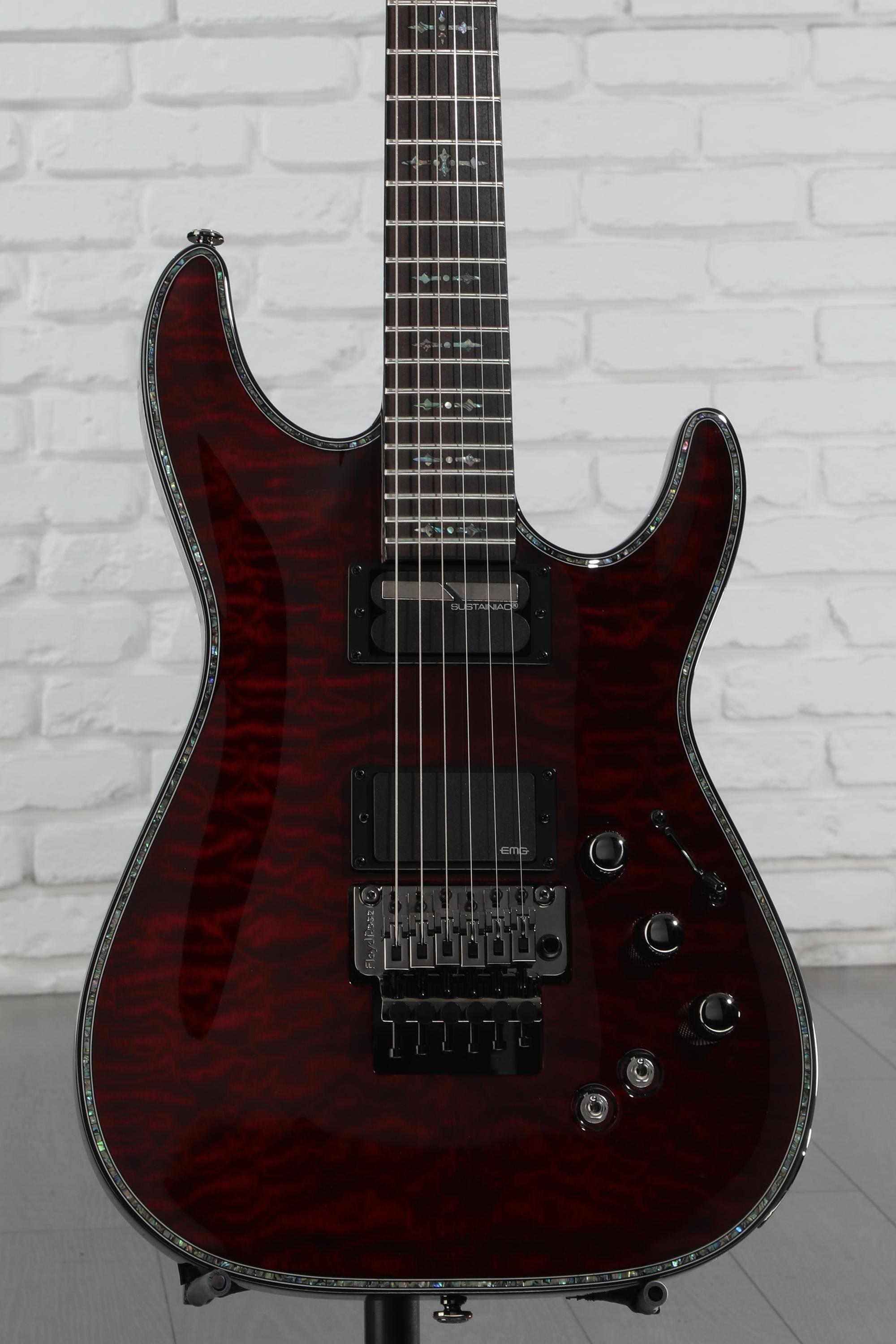 【9828】 Schecter hellraiser EMG FloydRose Schecter Guitar Research Hellraiser C-1 With Floyd Rose