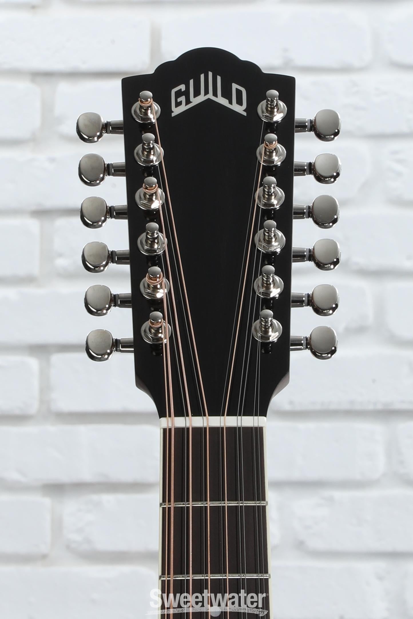 Guild D-2612CE Deluxe 12-string Acoustic-electric Guitar - Antique Sunburst